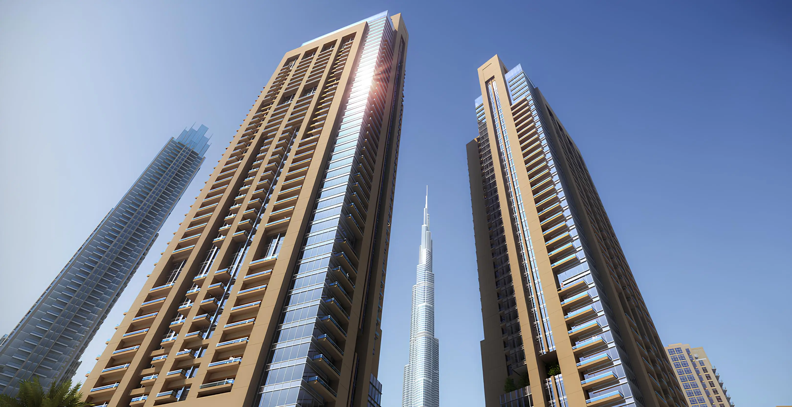 Act One Act Two twin-tower architecture in Downtown Dubai
