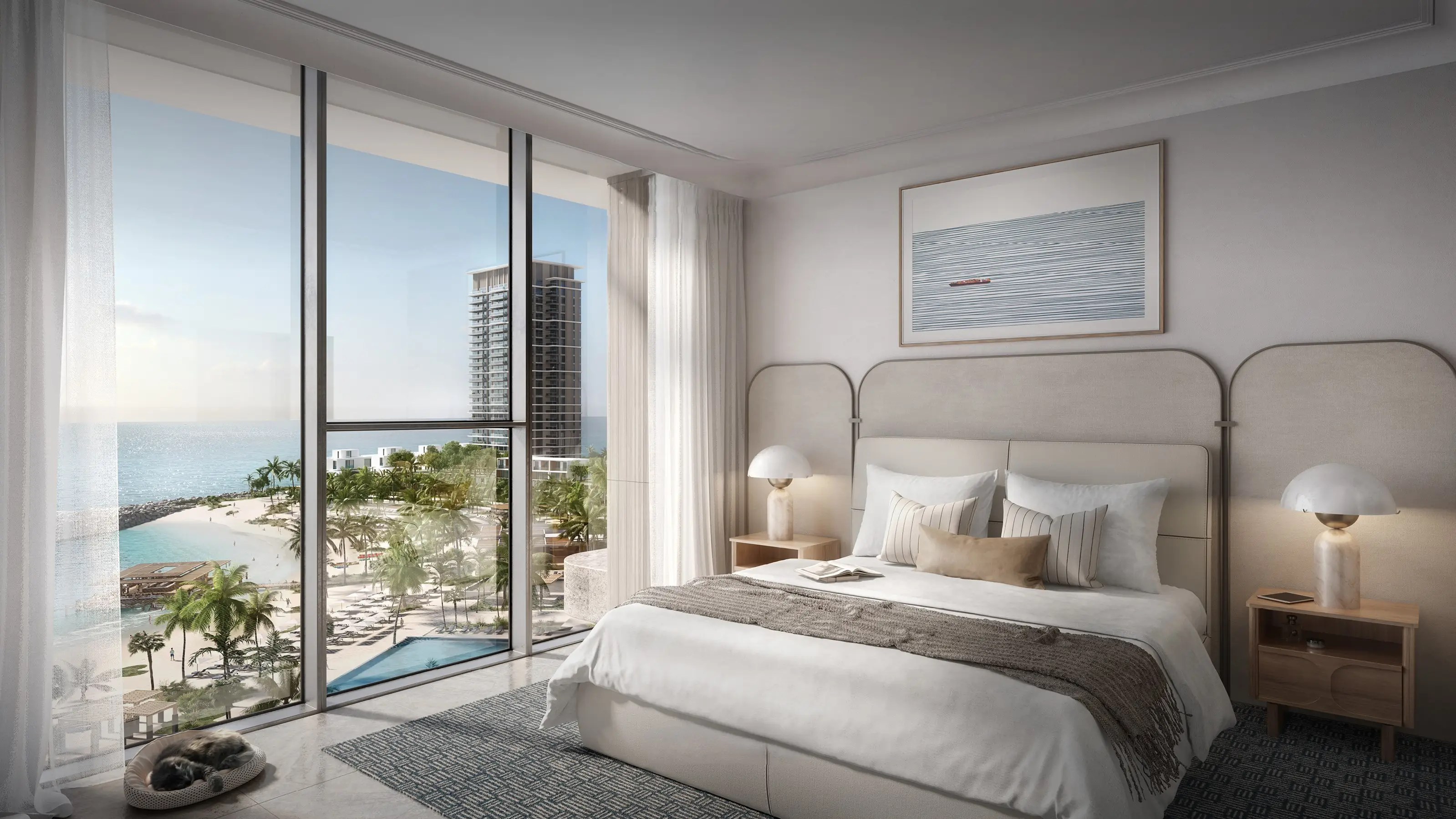 Private beach and water sports at Address Residences Al Marjan