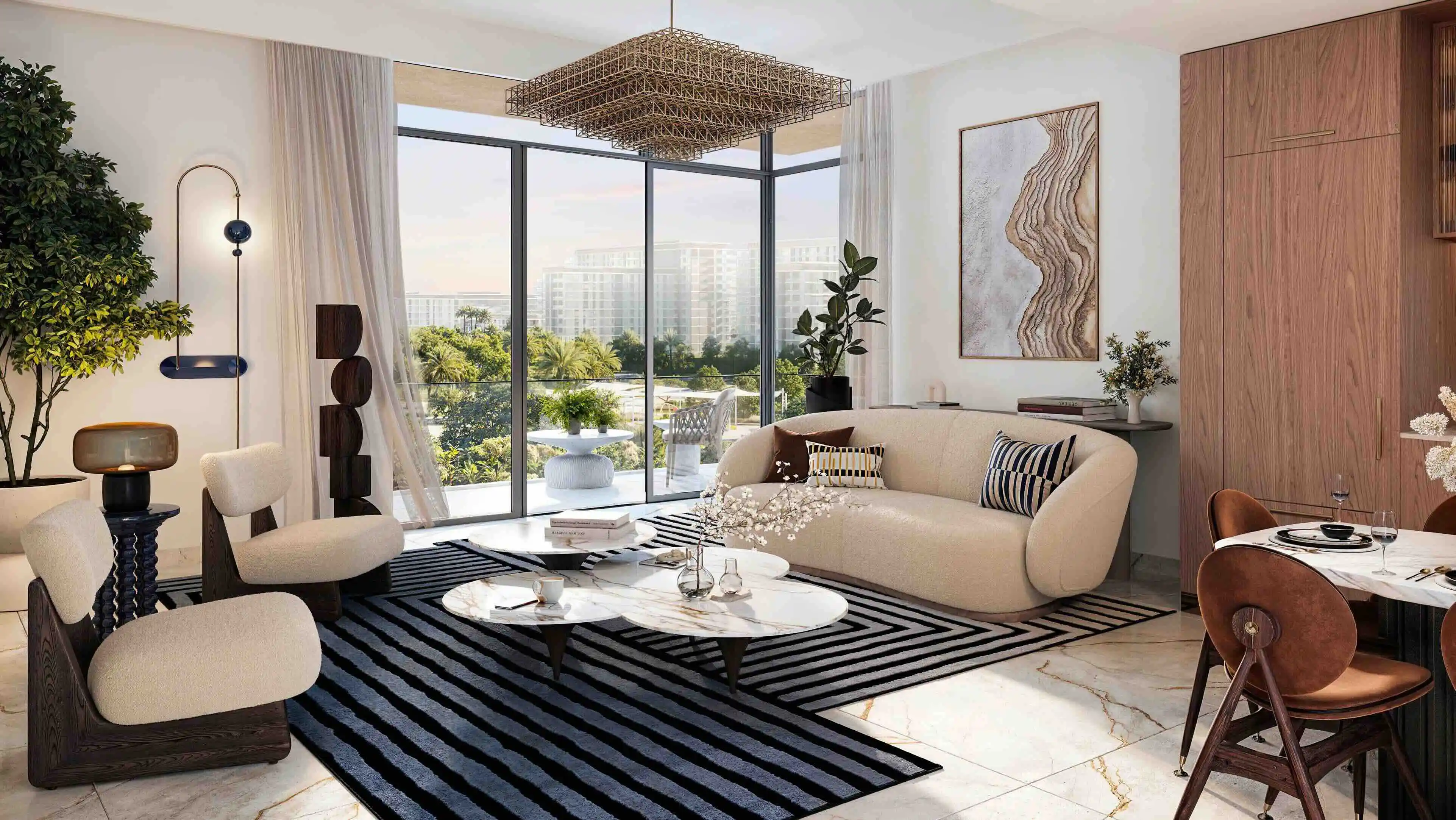 Address Residences Dubai Hills Estate landscaped podium amenities