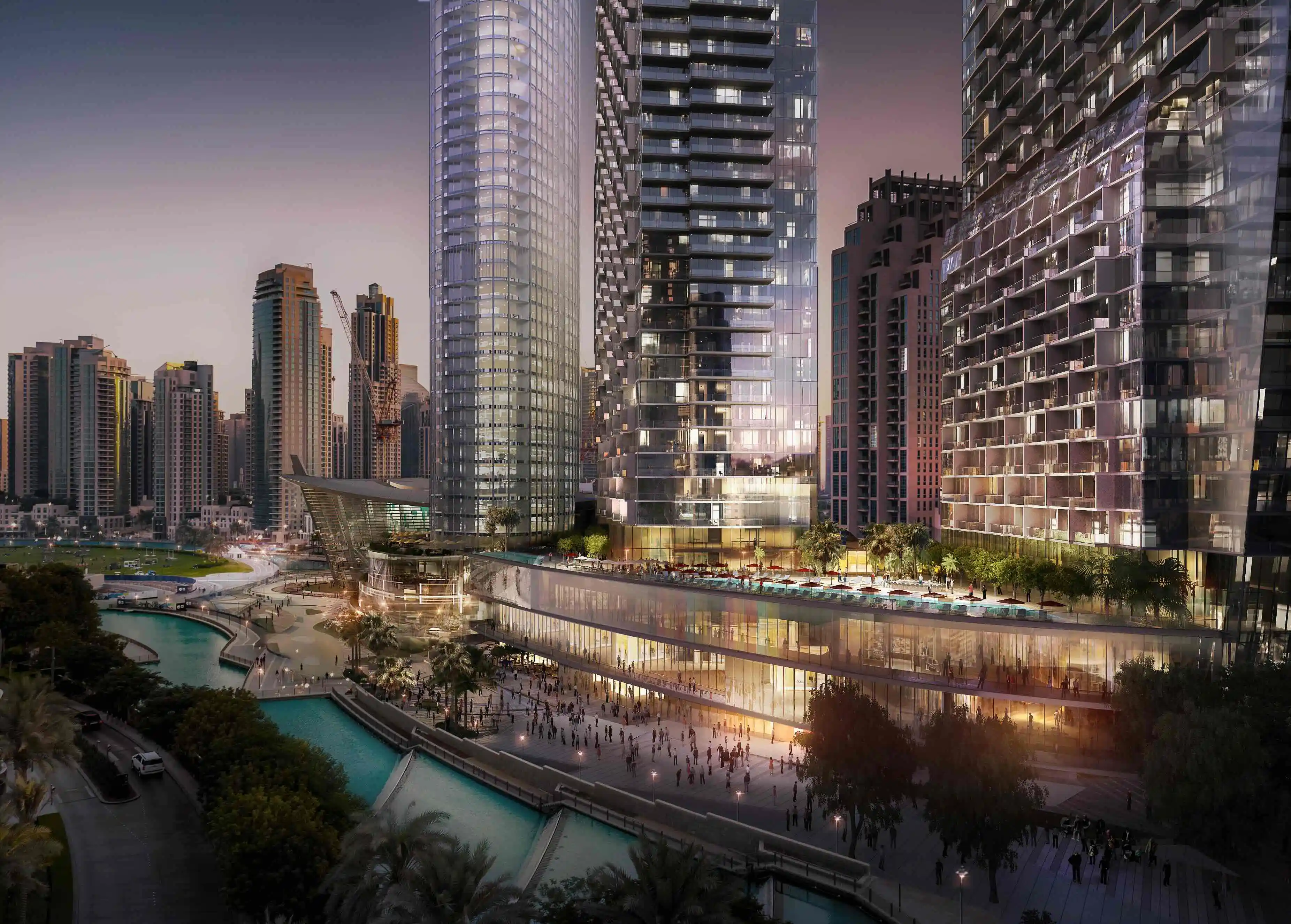 Address Dubai Opera luxury residential lobby