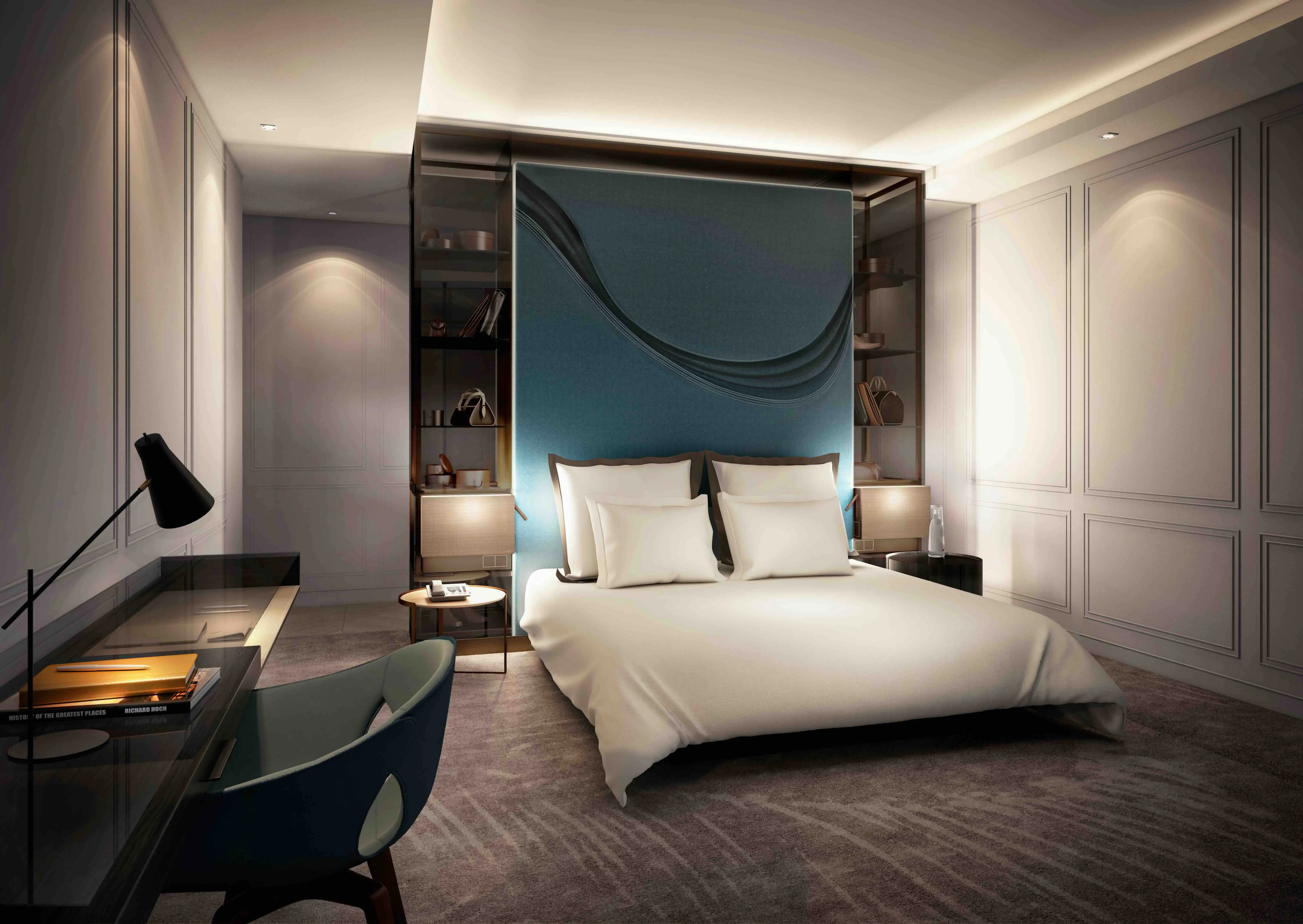 Address Dubai Opera bedroom with premium finishes