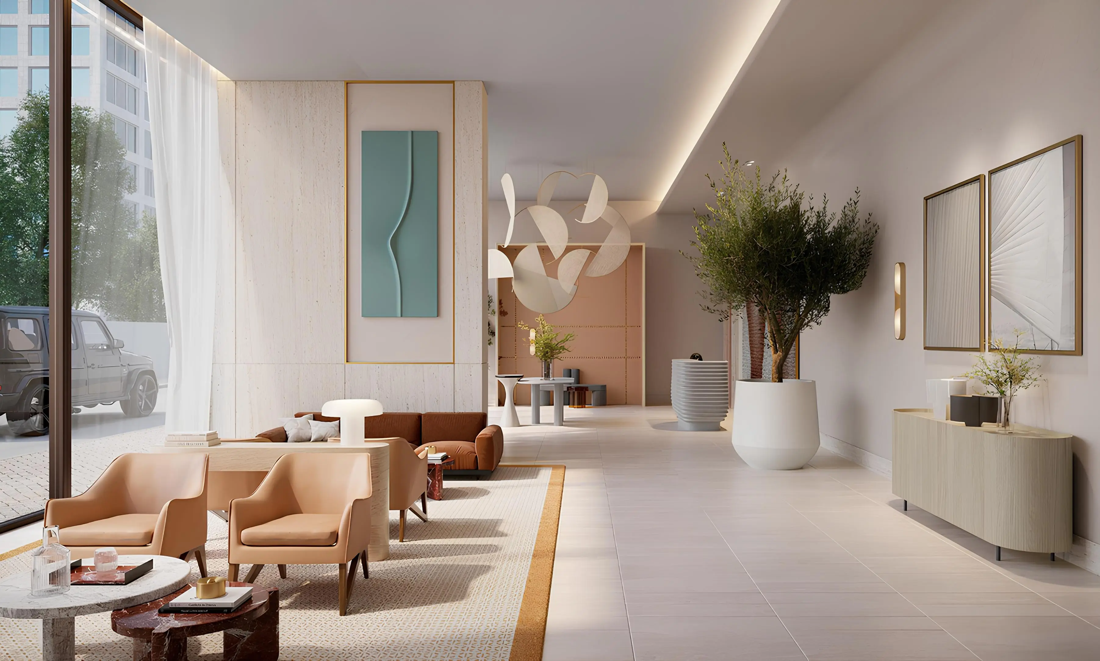 Address Residences The Bay elegant arrival lobby