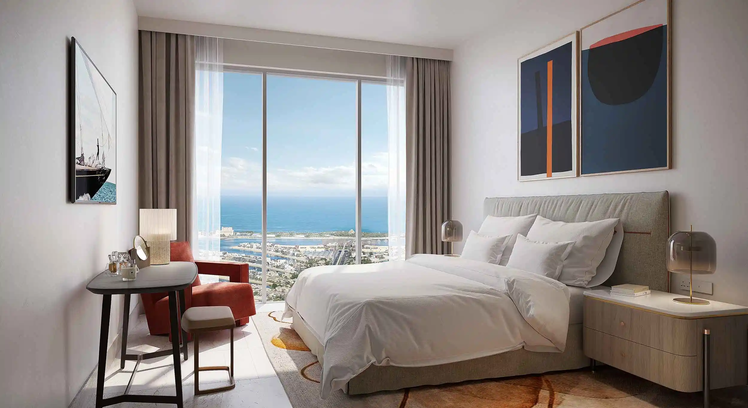 Address Residences The Bay private beach setting