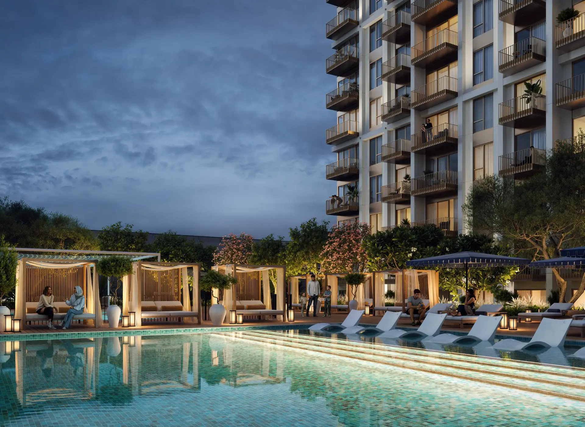 Altus resident arrival and landscaped public realm