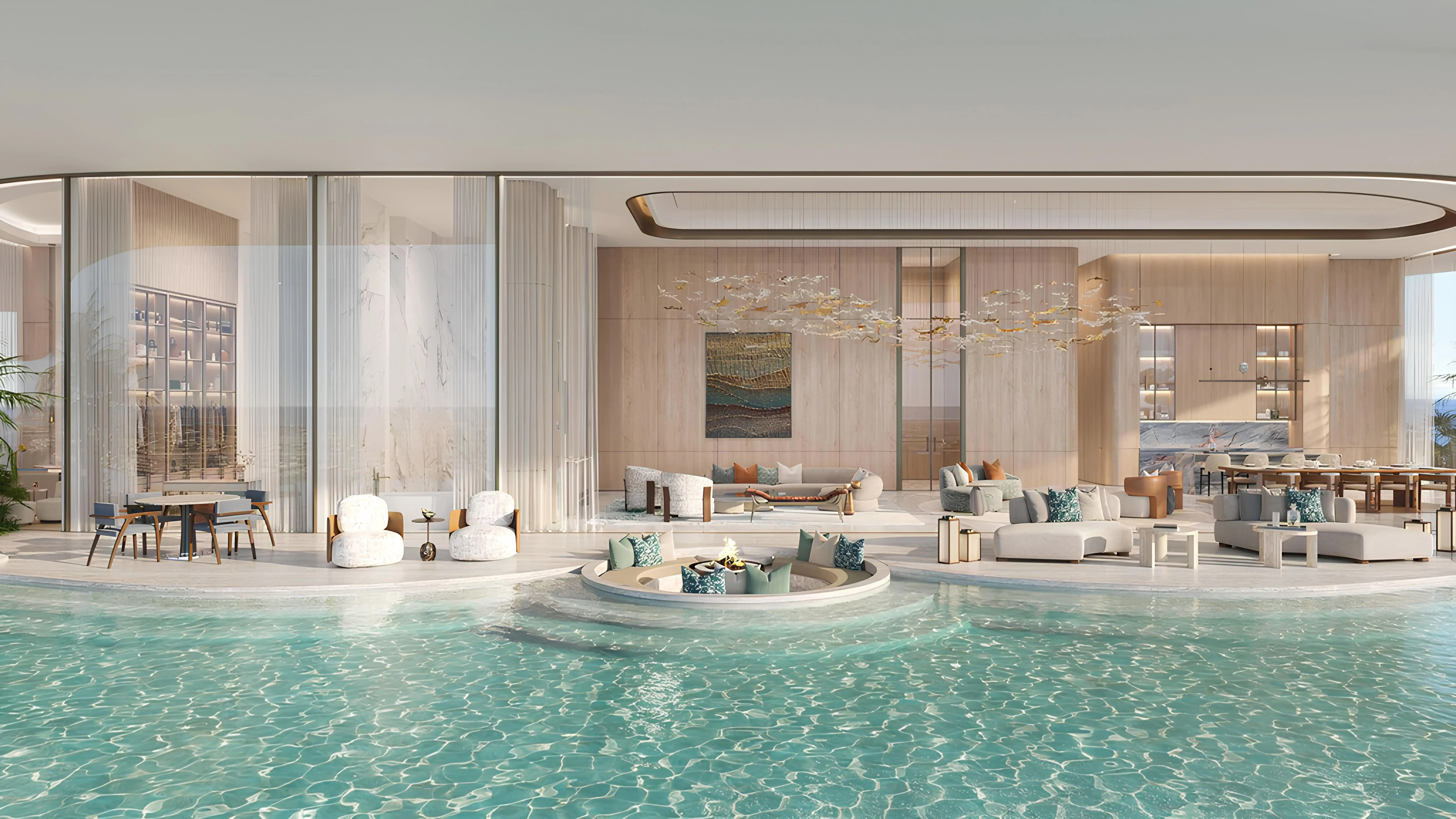 Indoor outdoor private pool residence at Amali Residences