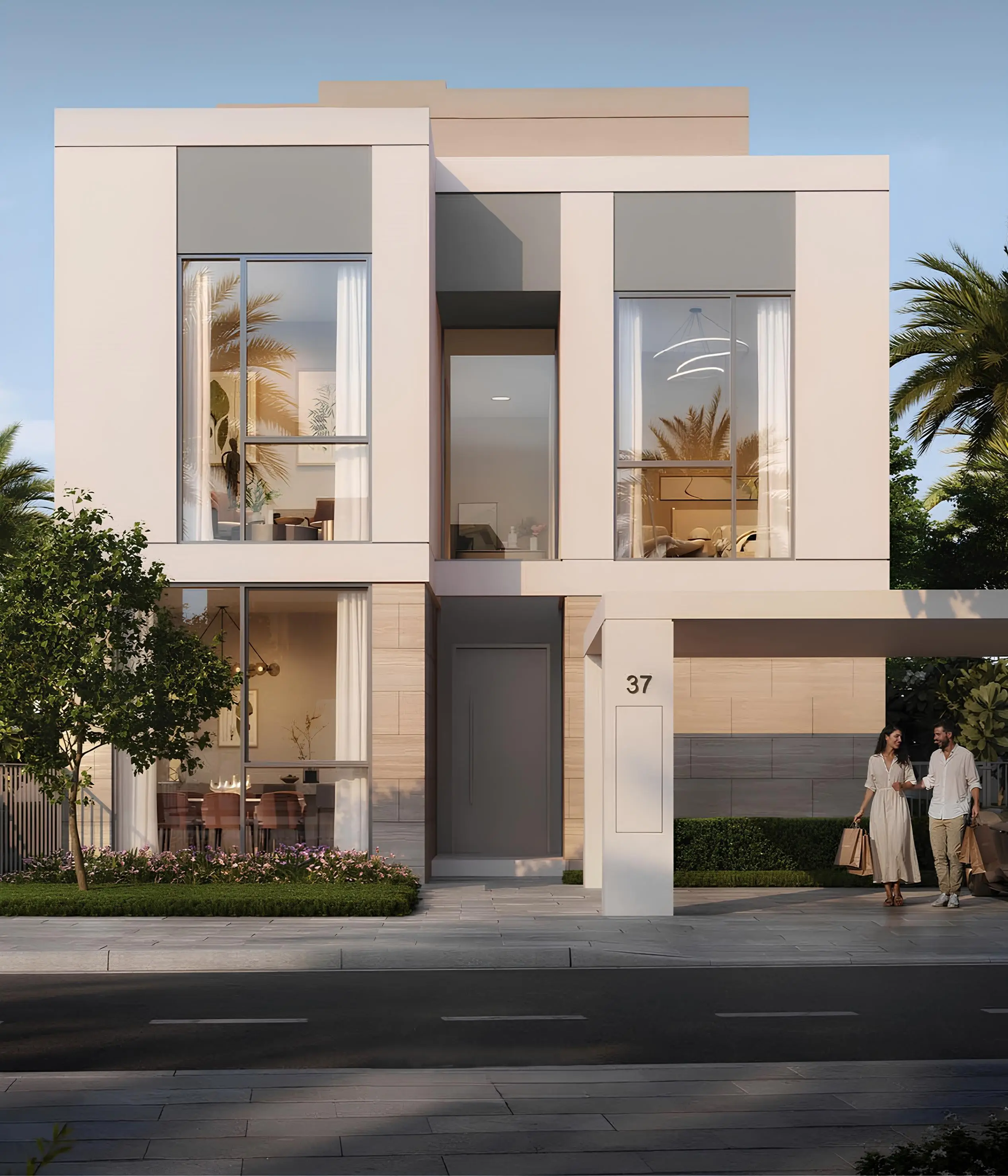 Four bedroom Avelia villa front elevation at The Valley