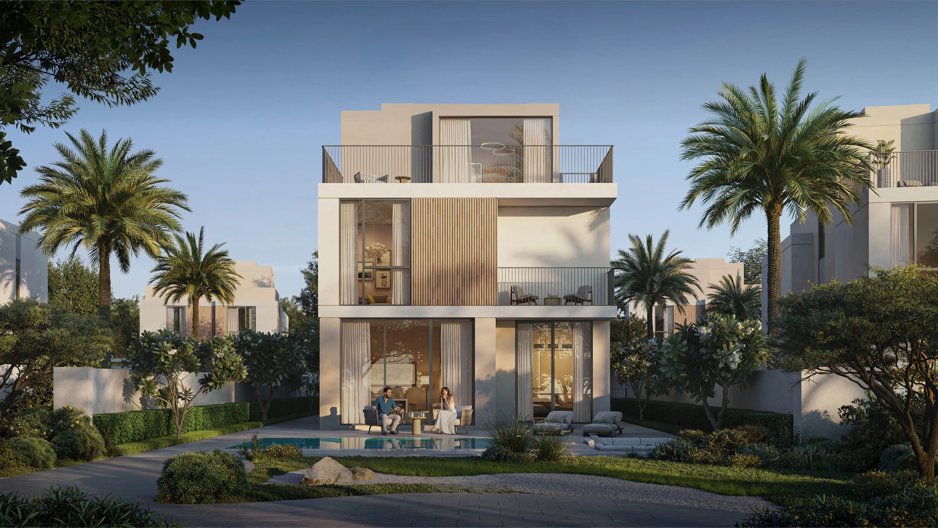 Avelia villa private pool and landscaped garden