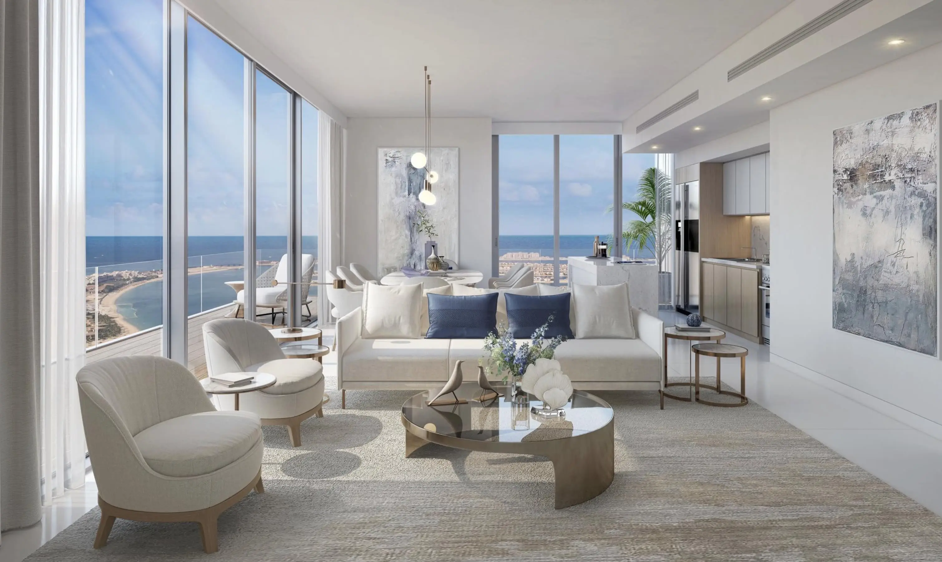 Beach Isle apartment balcony and sea view