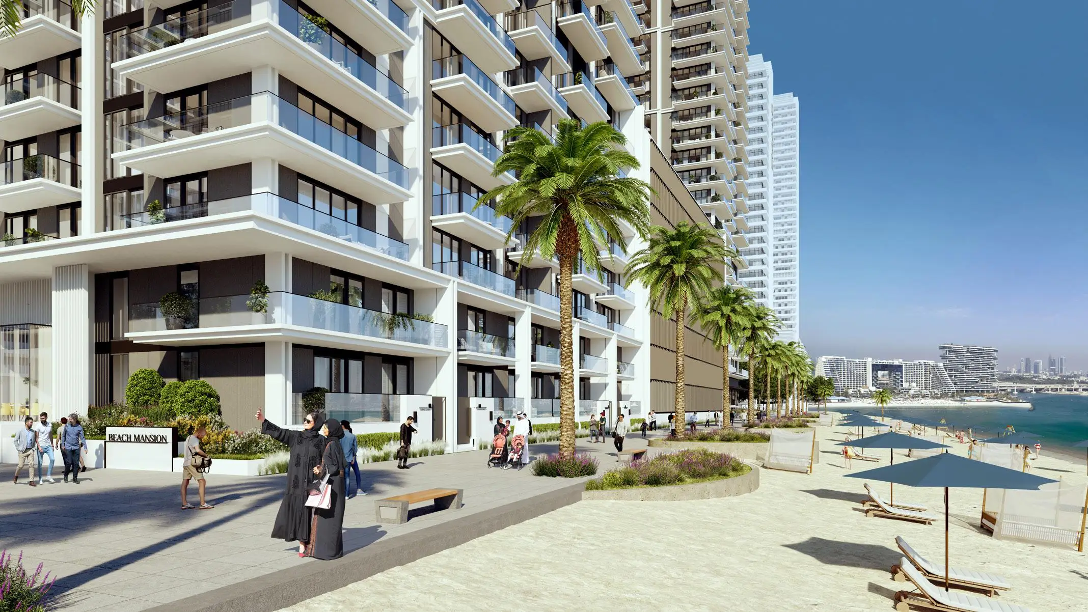 Beach Mansion beachfront cabanas