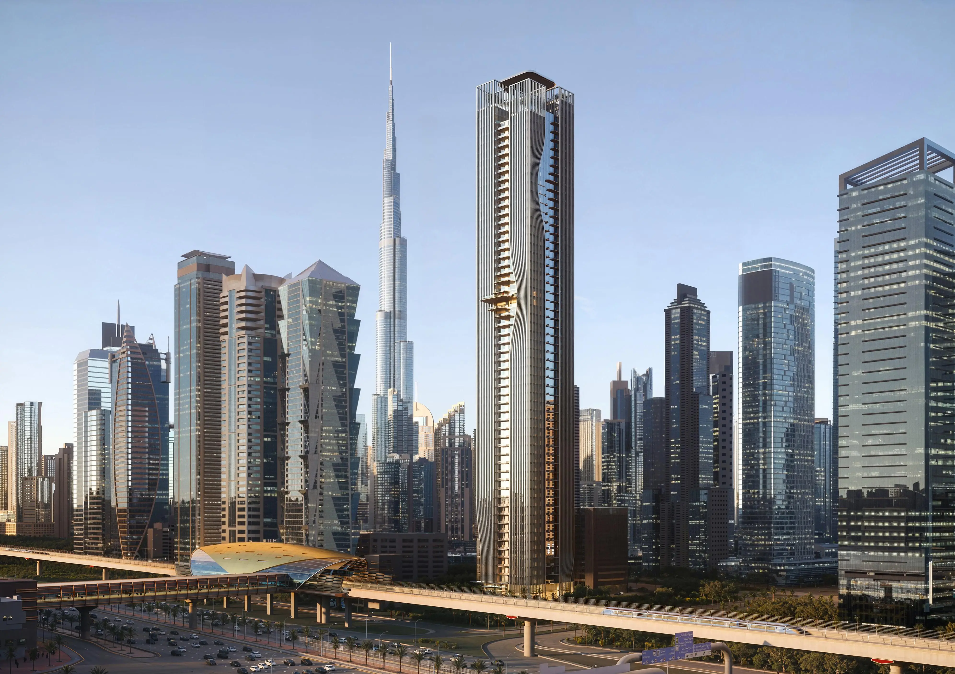 Berkeley Tower Grade A office tower beside Sheikh Zayed Road in Business Bay