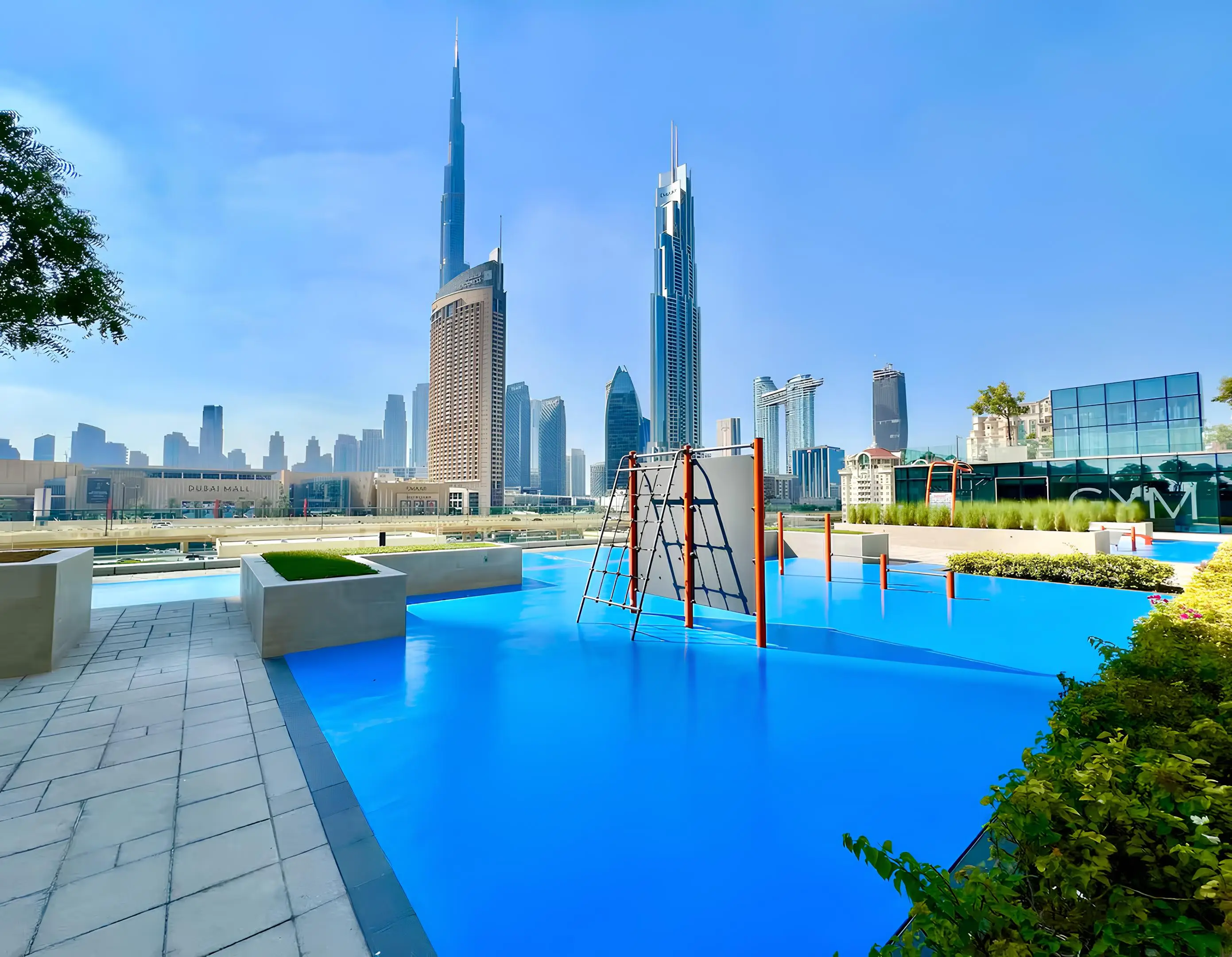 Downtown Views outdoor swimming pool and deck