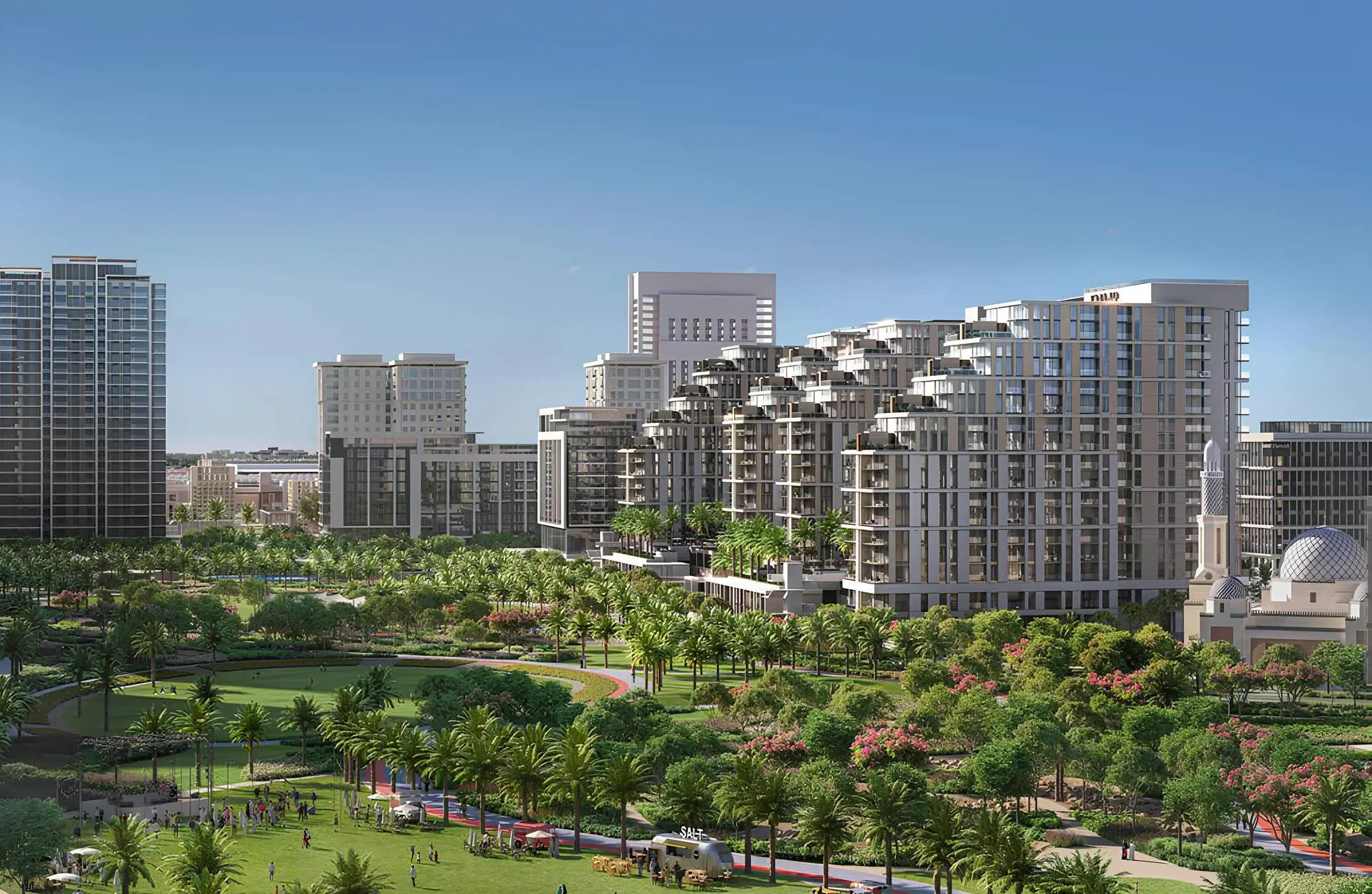 Elvira towers beside Dubai Hills Park