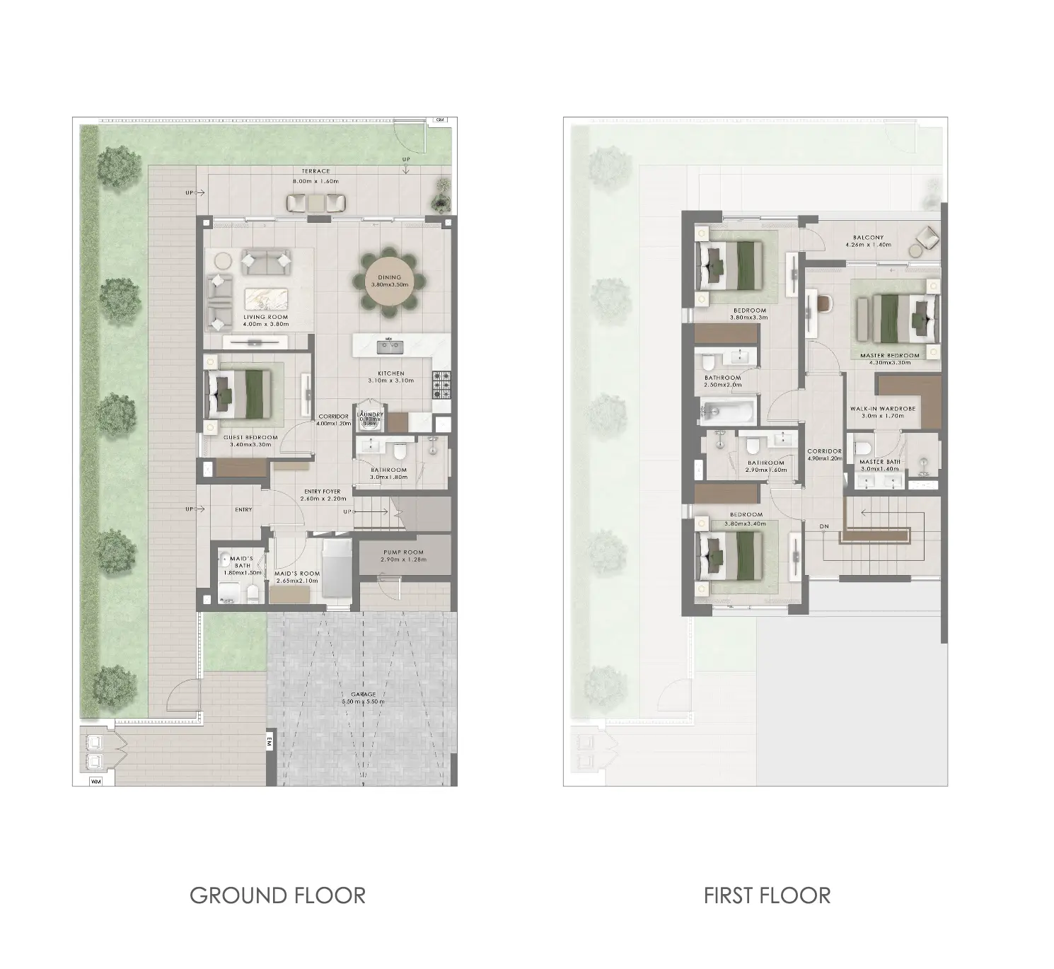 Equestra four-bedroom townhouse floor plan