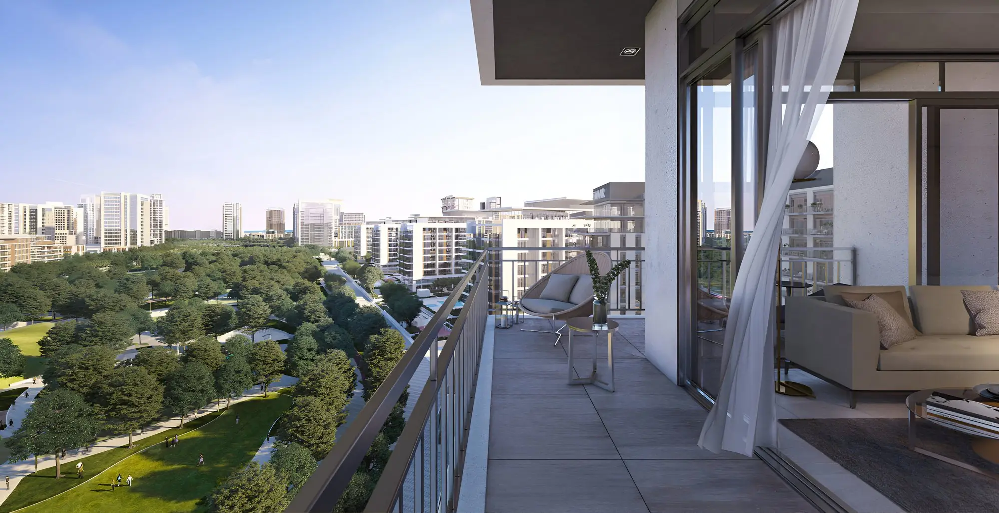 Executive Residences I contemporary apartment living room