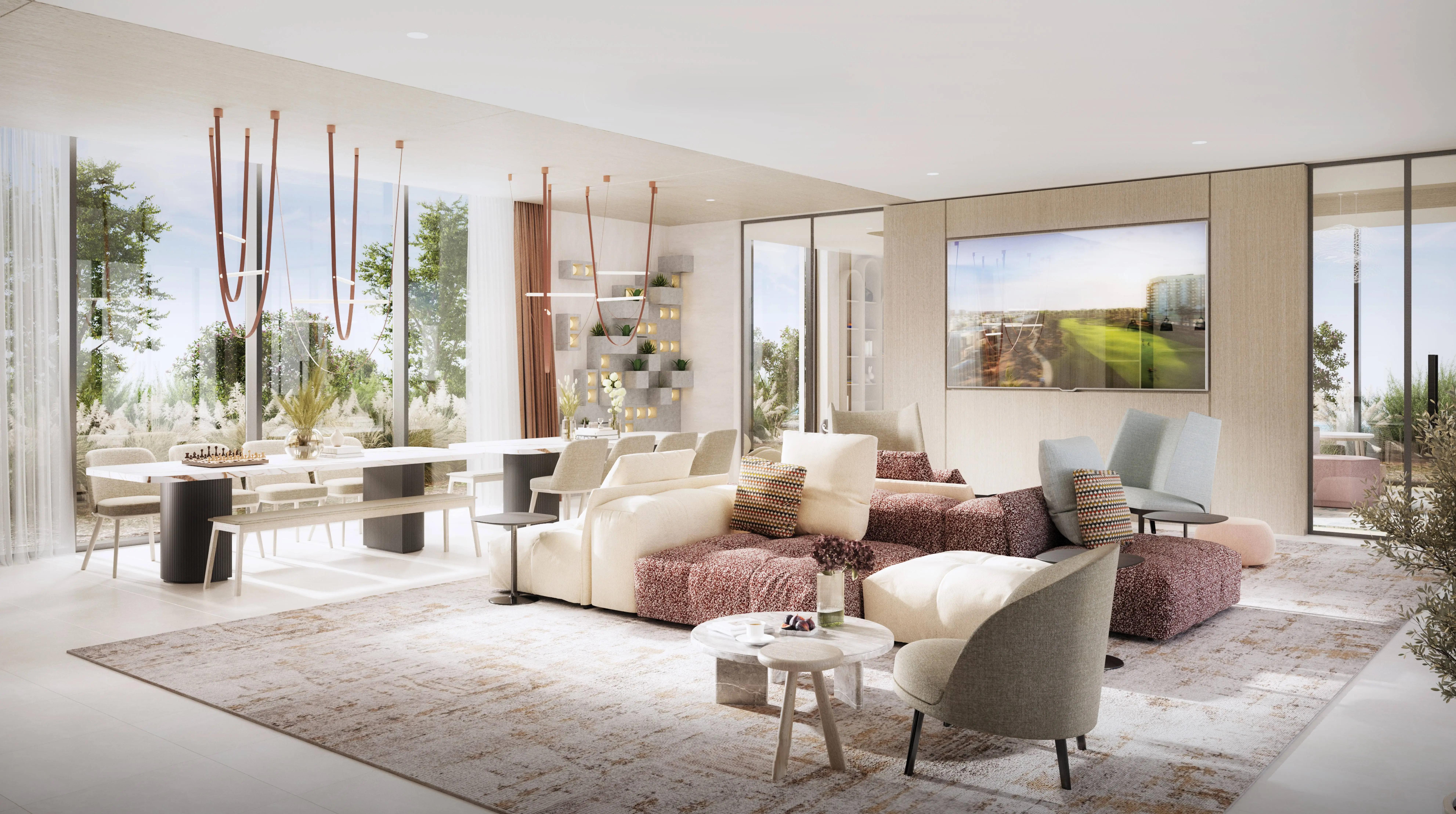Golf Point residents multipurpose lounge and dining space