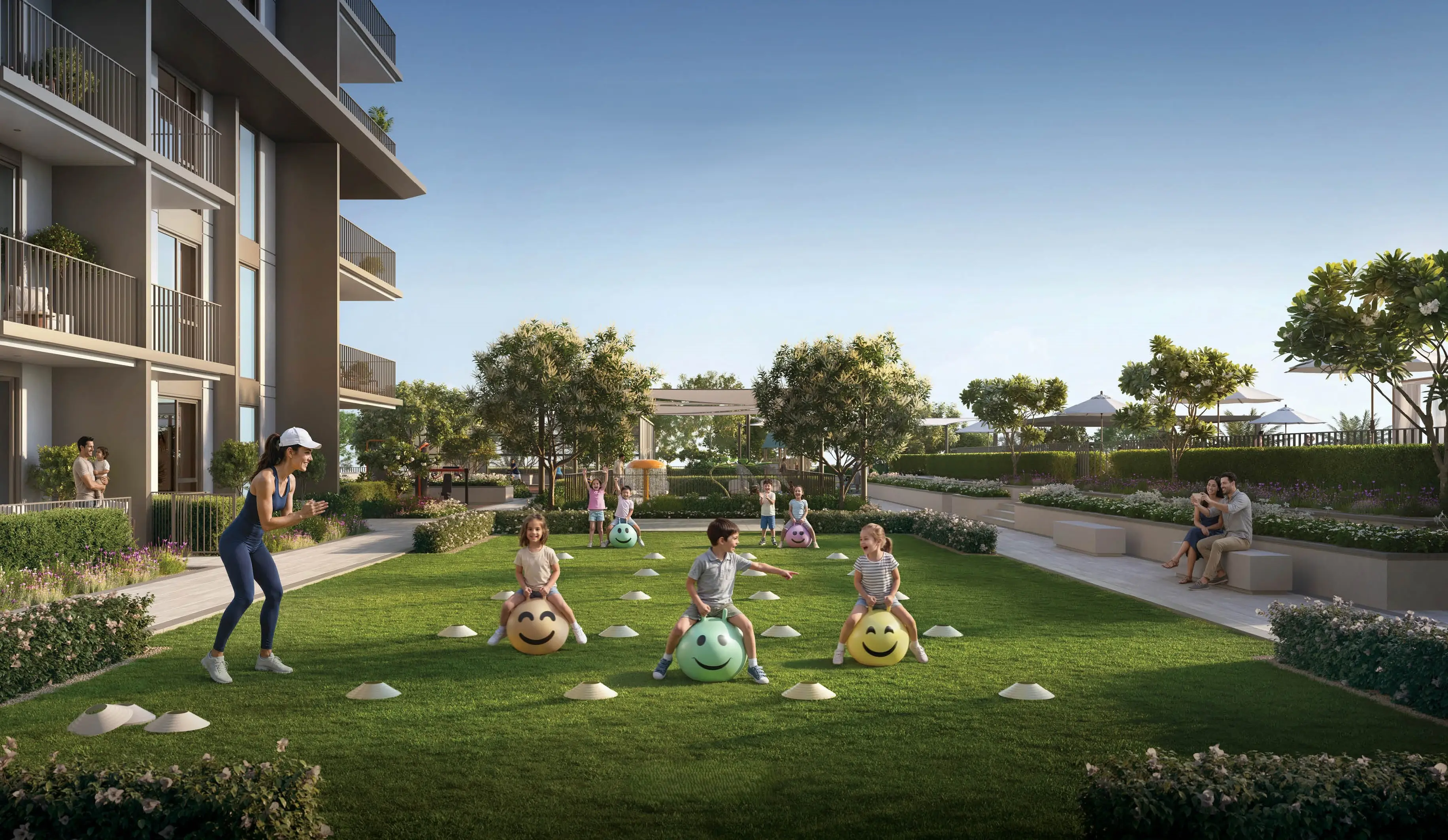 Golf Trails landscaped community lawn
