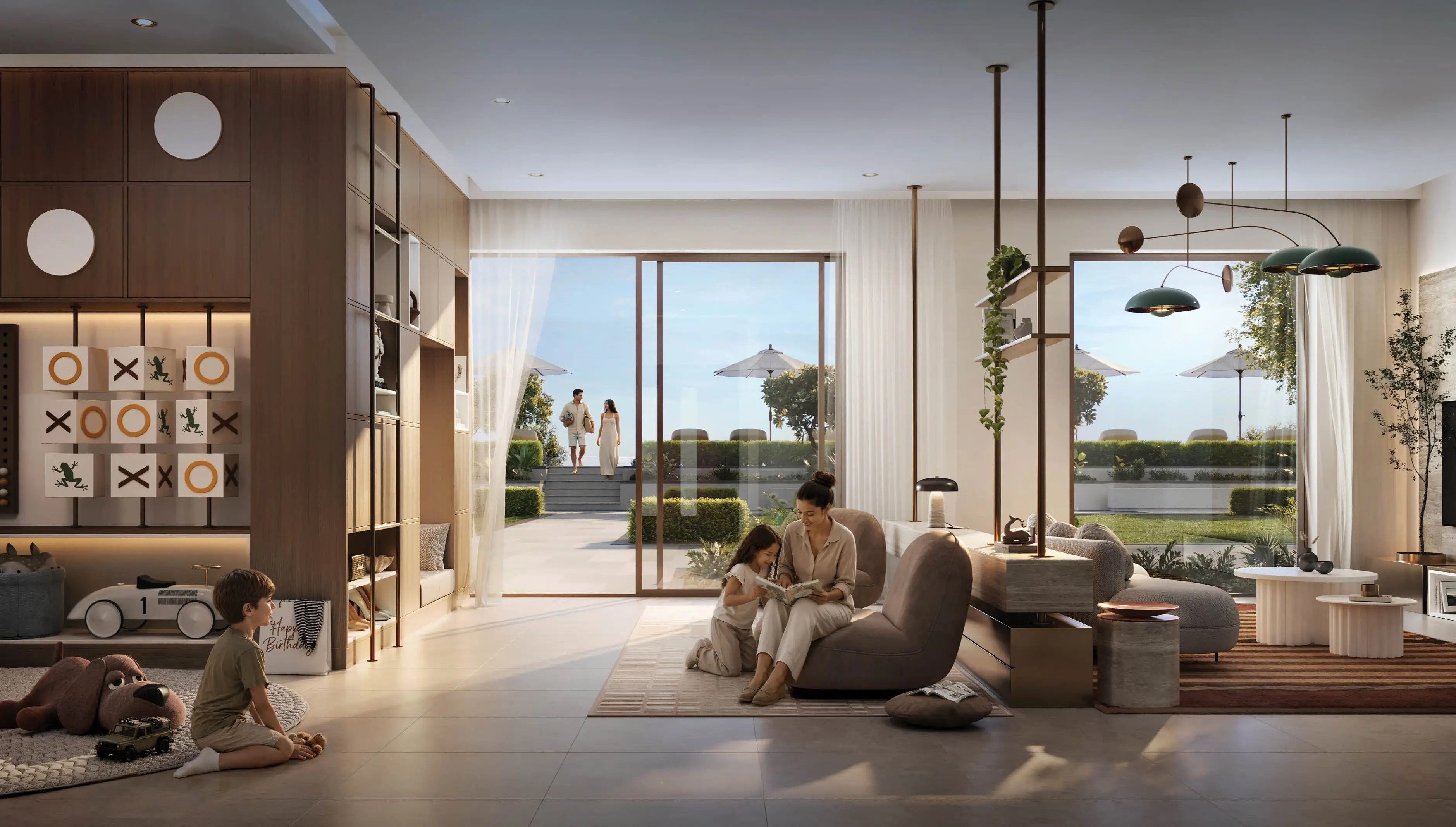 Golf Trails three-bedroom townhouse living room