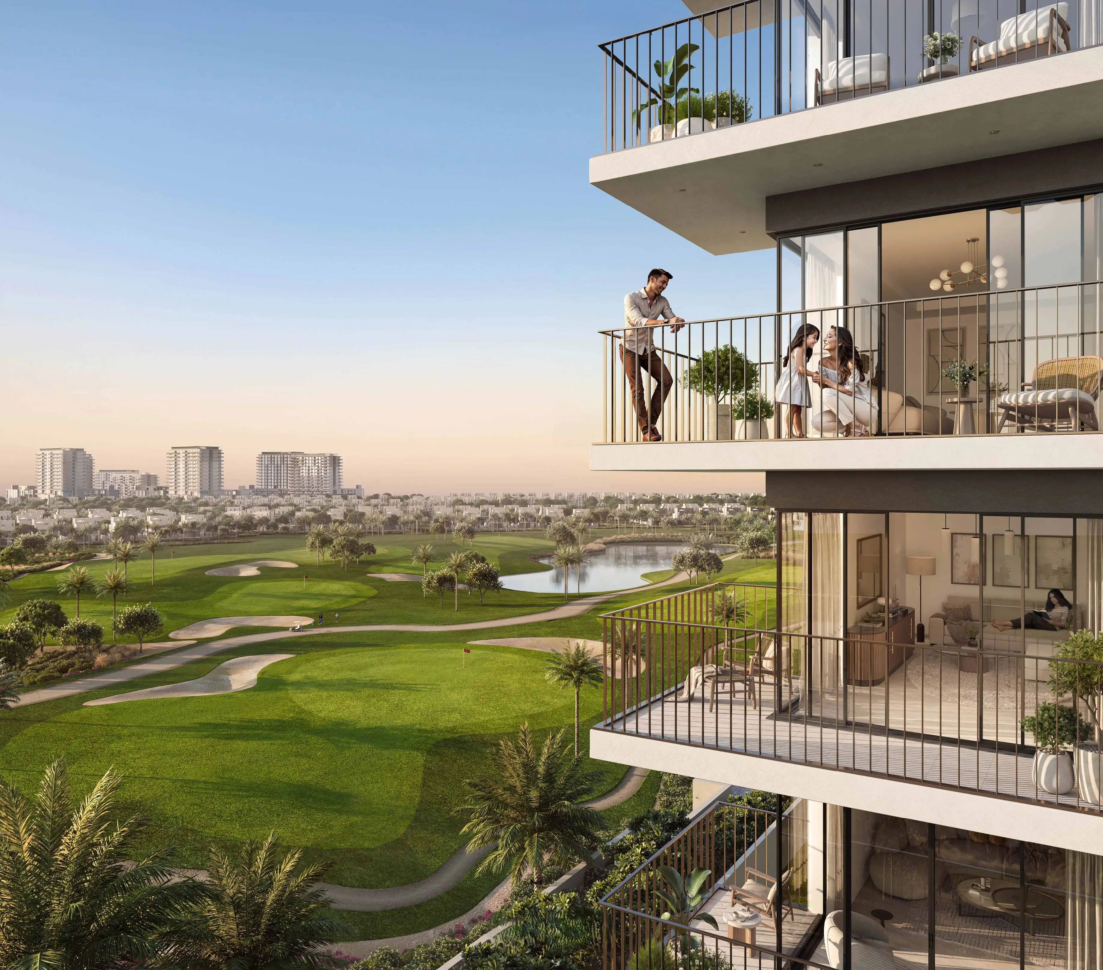 Golf Vale landscaped golf-course setting at Emaar South