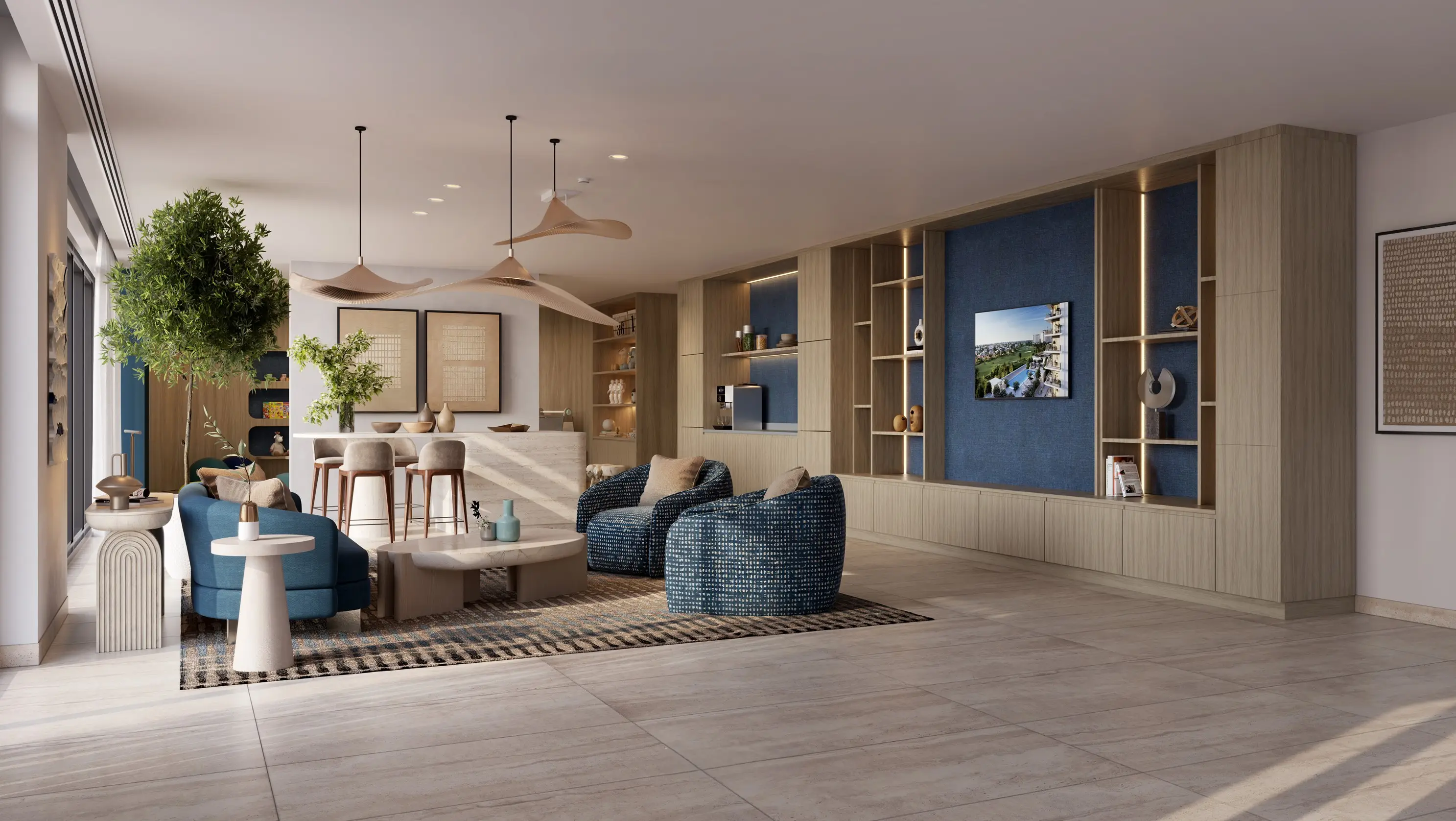 Golf Verge three-building contemporary architecture