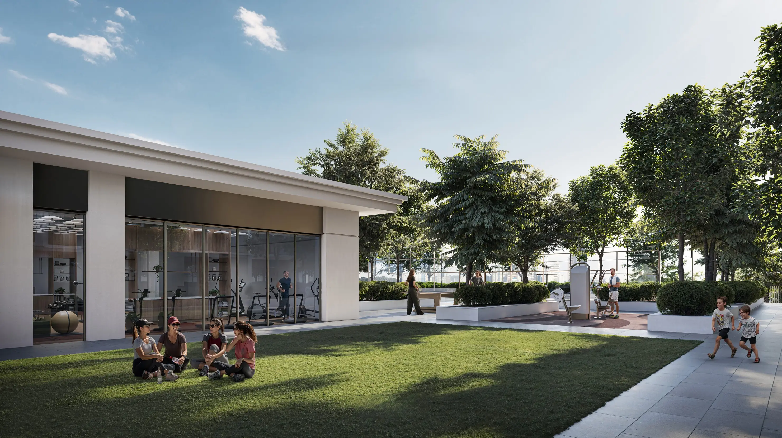 Golf Verge outdoor yoga and fitness facilities