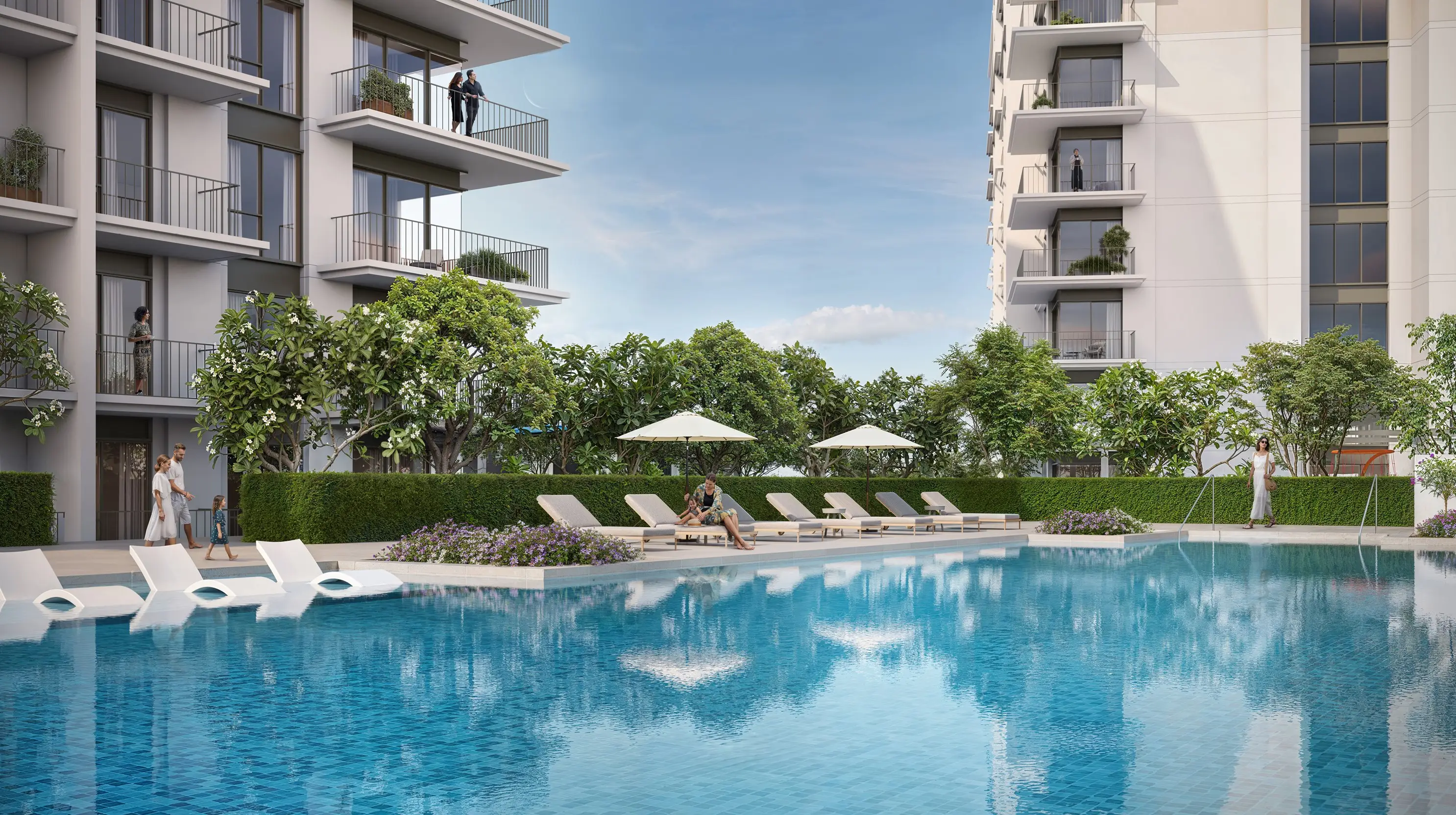 Golf Verge arrival and landscaped podium