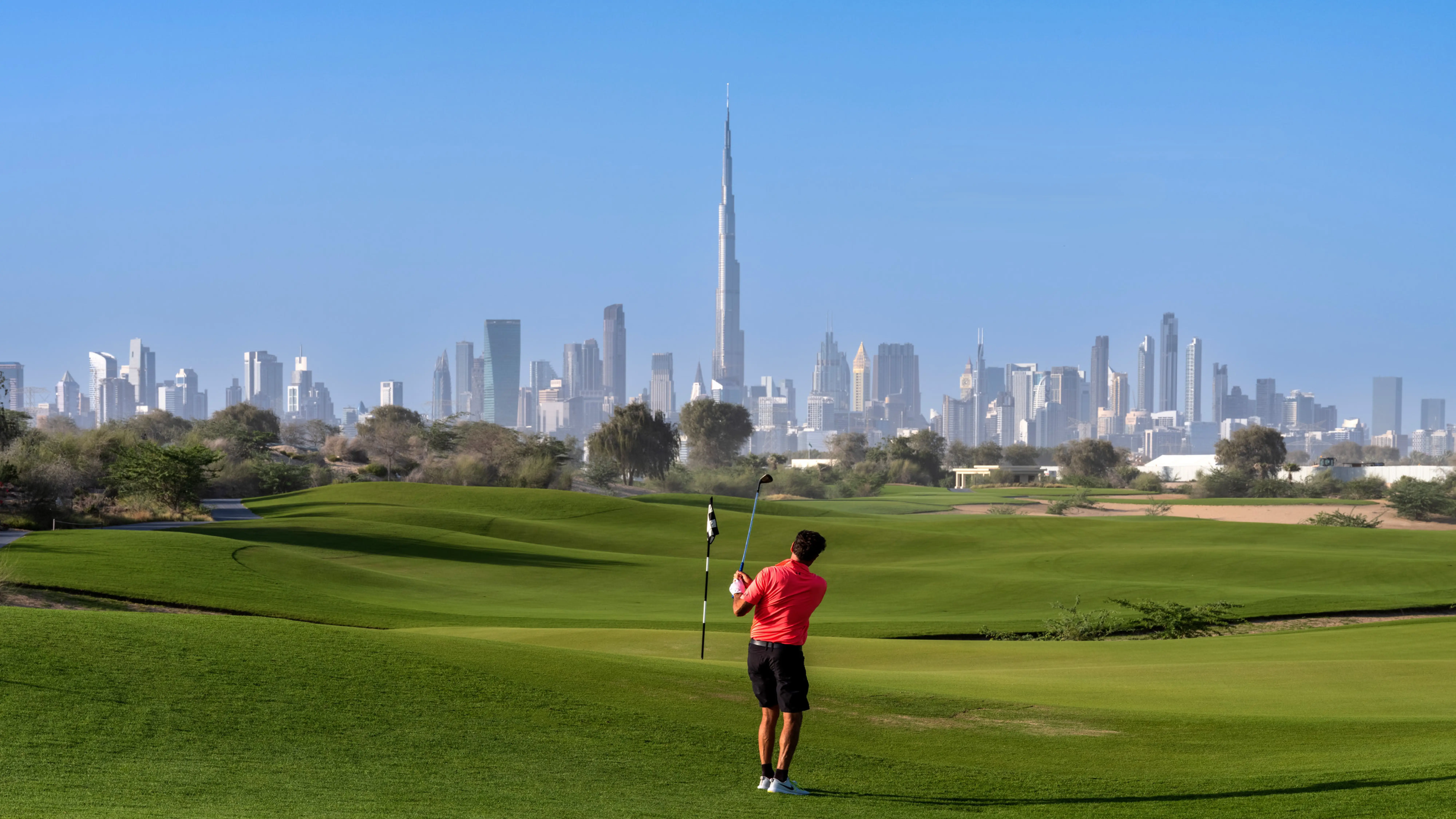 Landscaped garden at Greencrest Dubai Hills Estate