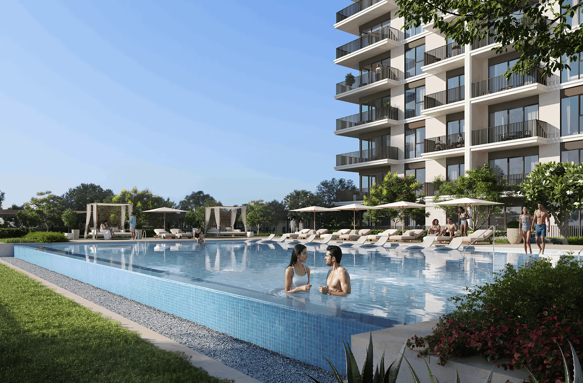 Grove Ridge landscaped podium and leisure terrace