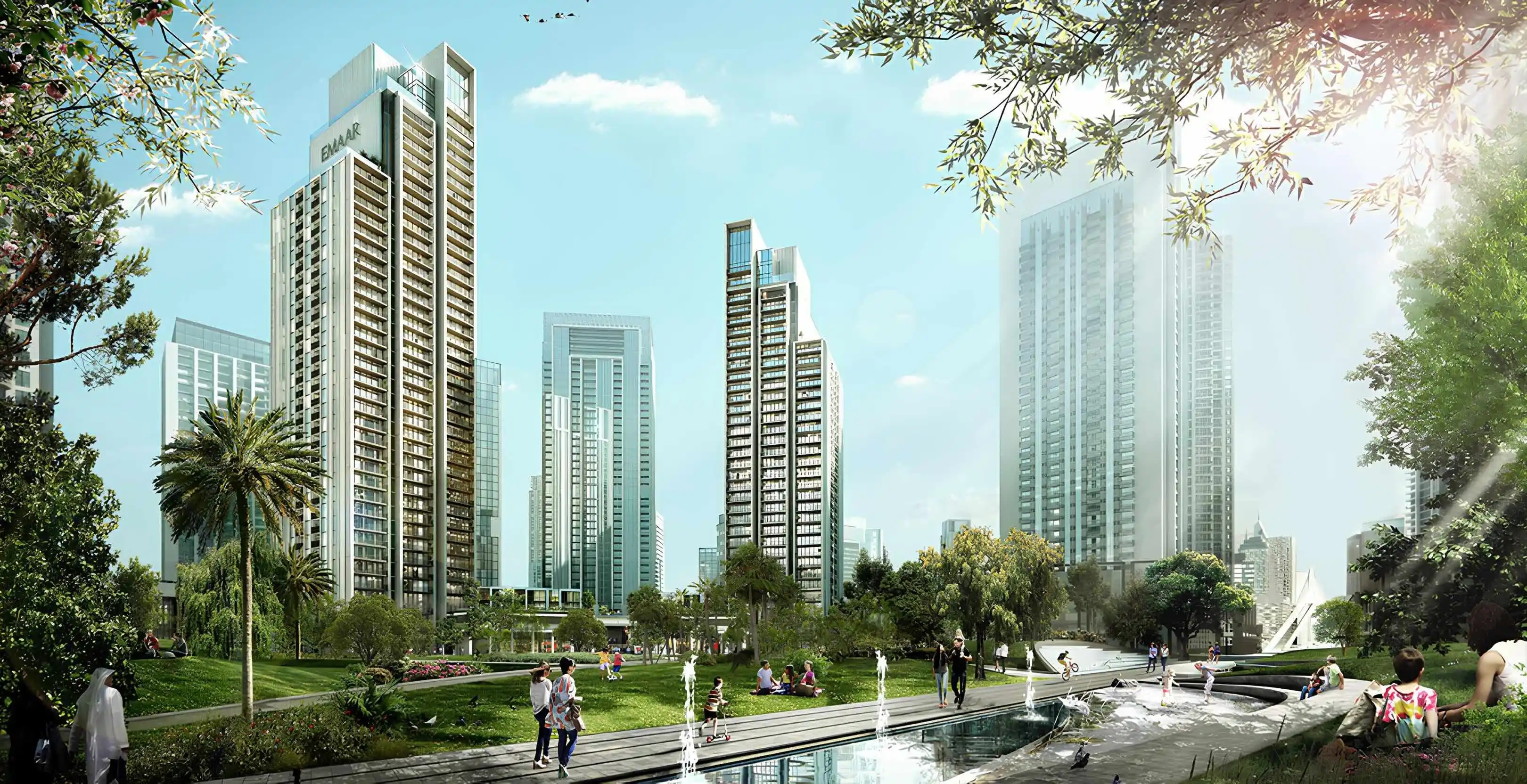 Harbour Gate landscaped park and resident amenities