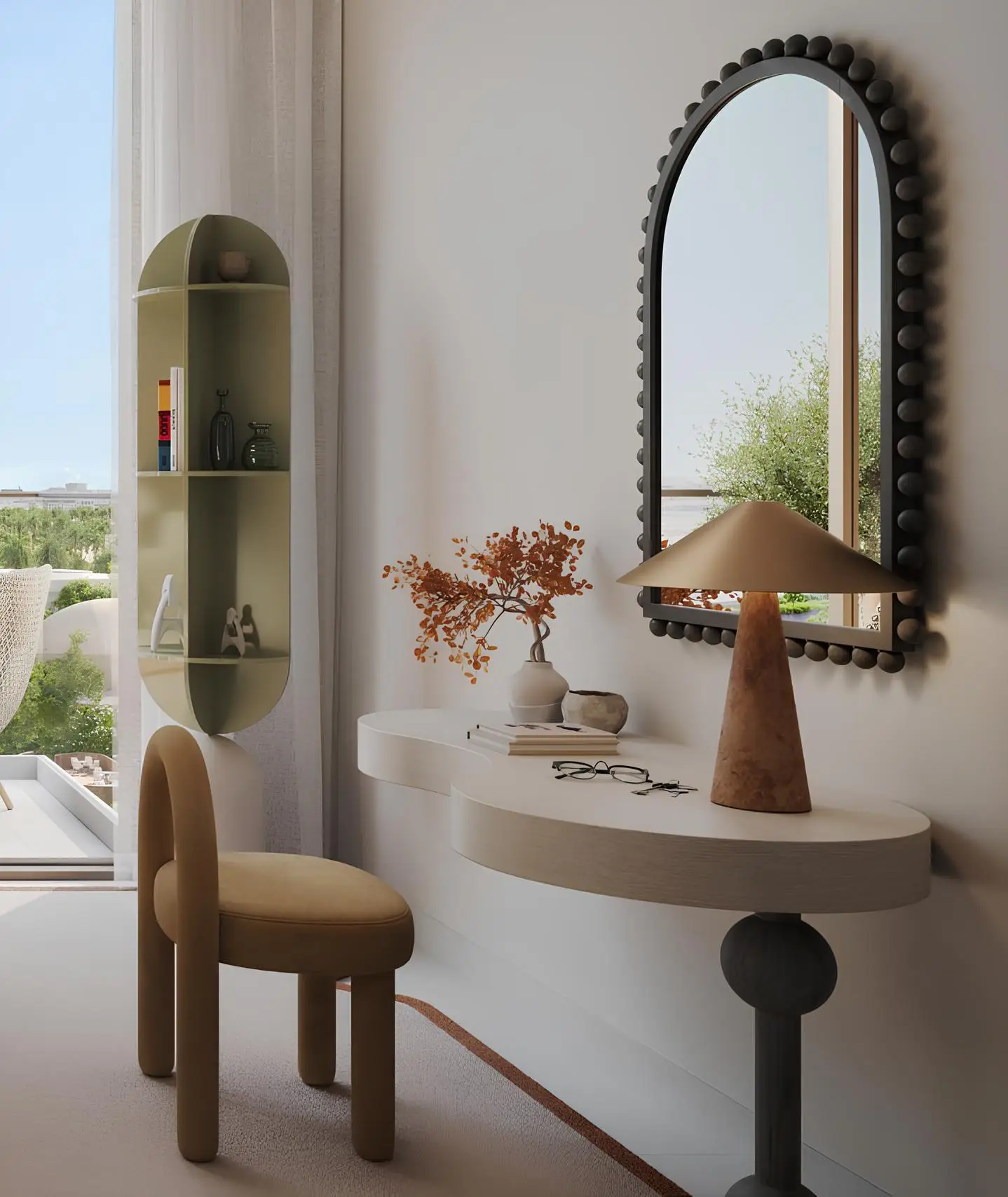 Hillsedge apartment interior dressing table detail