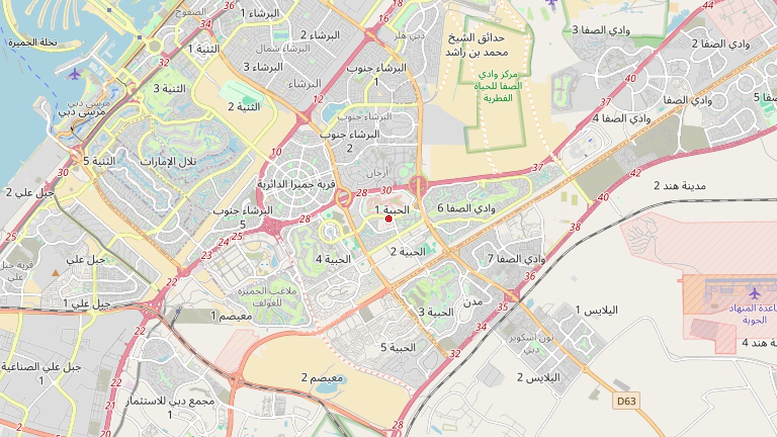 Hillside Villas location in Jumeirah Golf Estates near Earth Course, Dubai