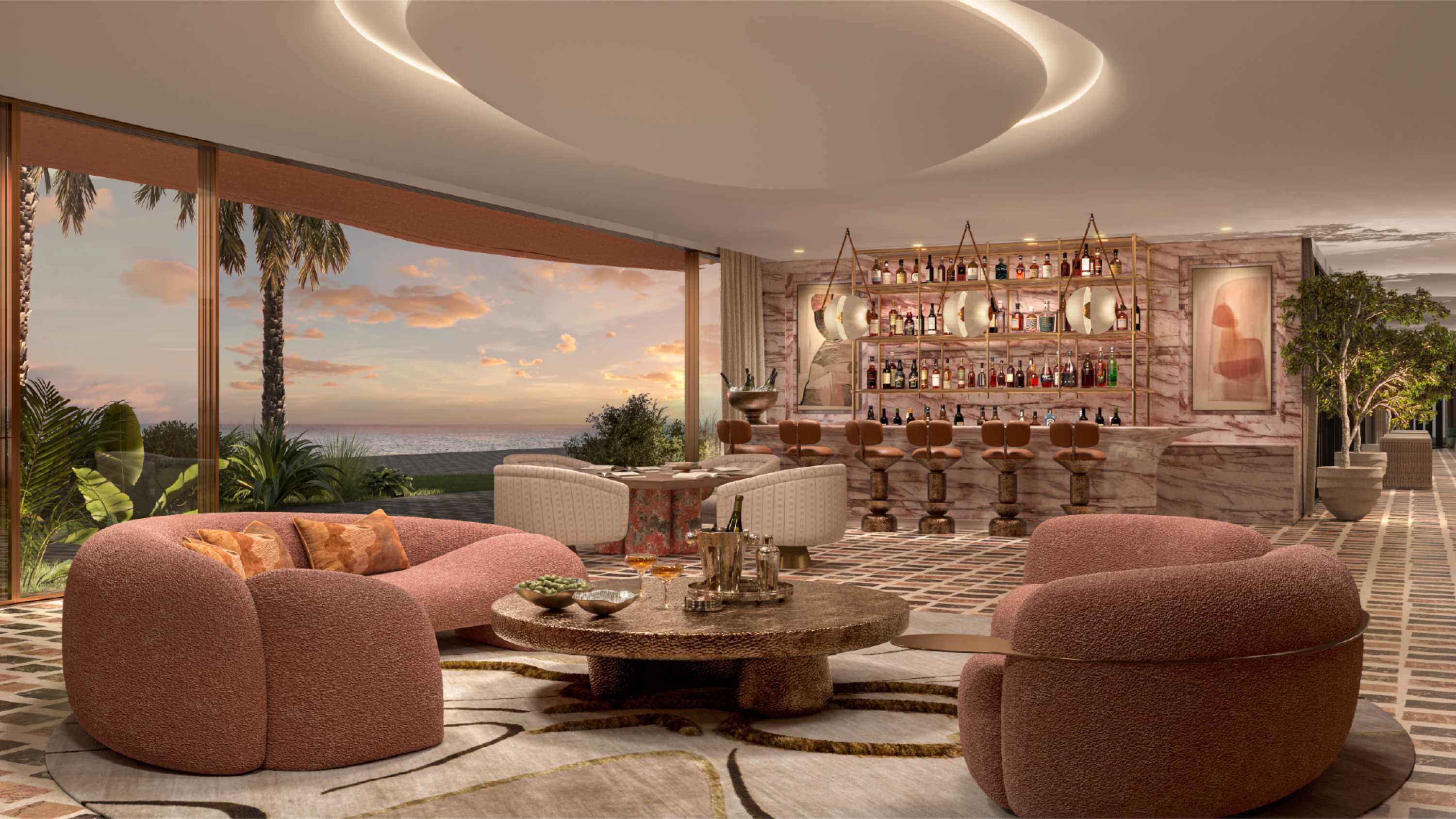 Residents lounge and leisure spaces at Jumeirah Asora Bay, La Mer
