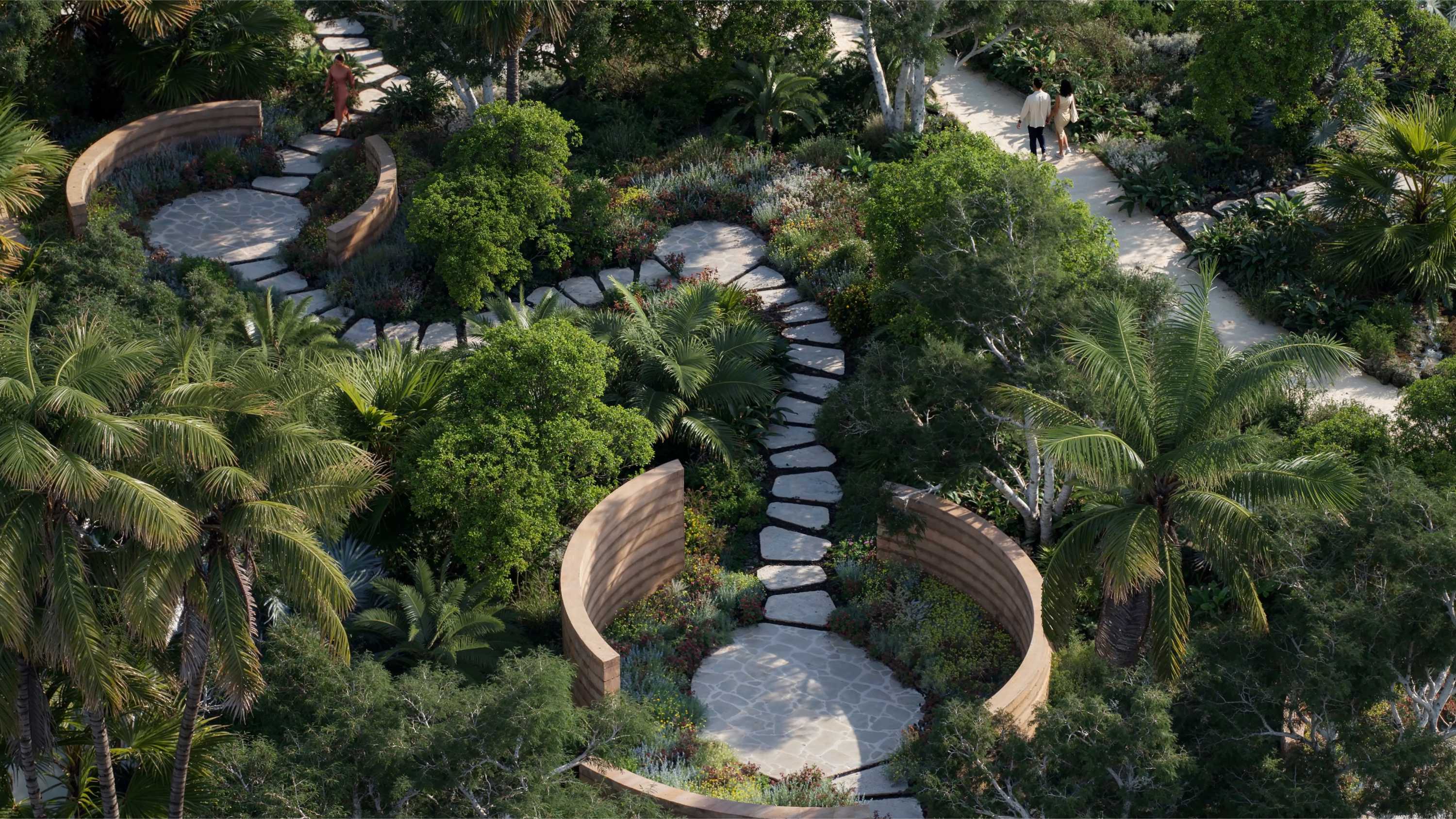 Skyline gardens above the ocean at Jumeirah Asora Bay