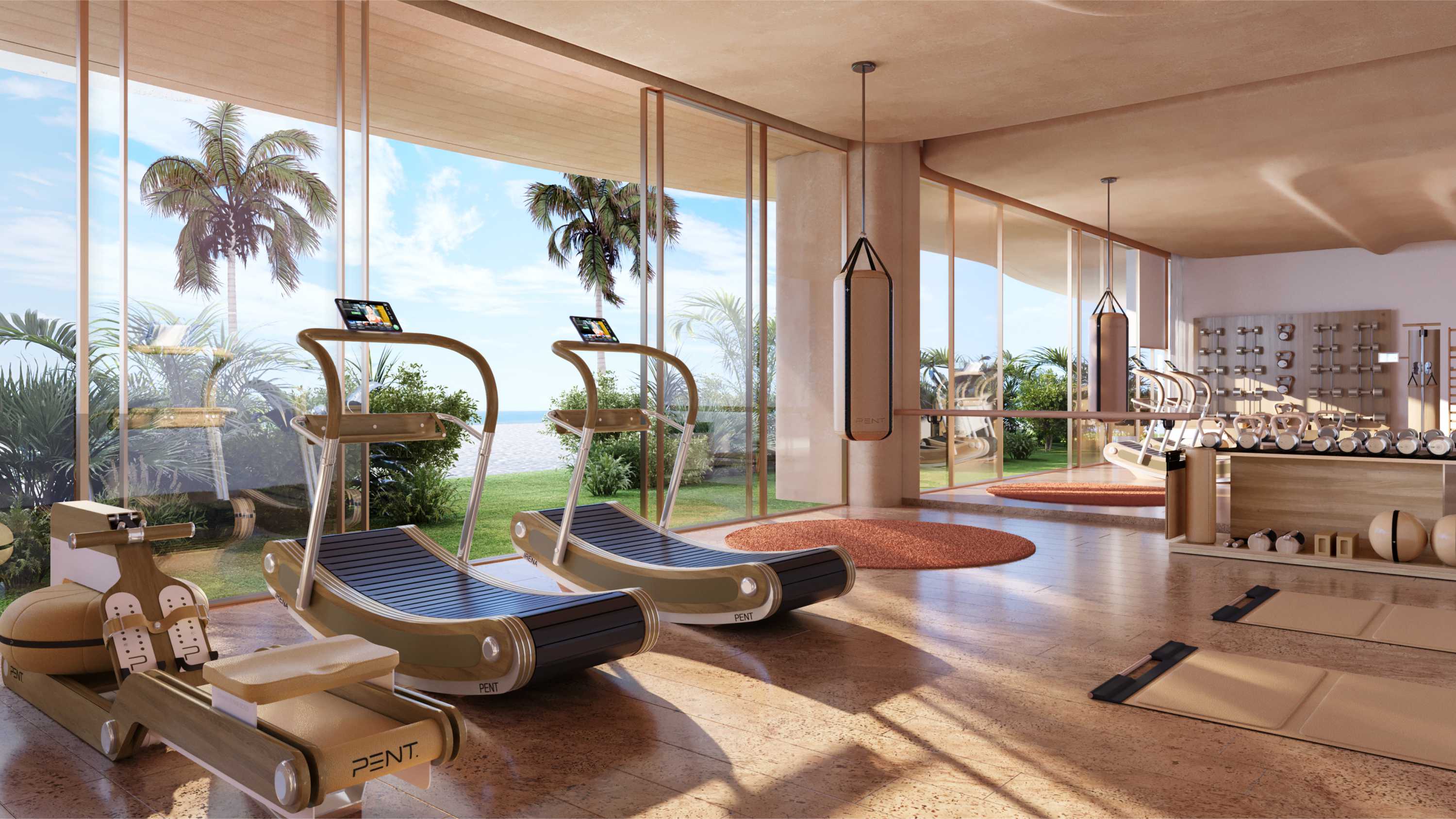 Gym and movement spaces at Jumeirah Asora Bay on La Mer