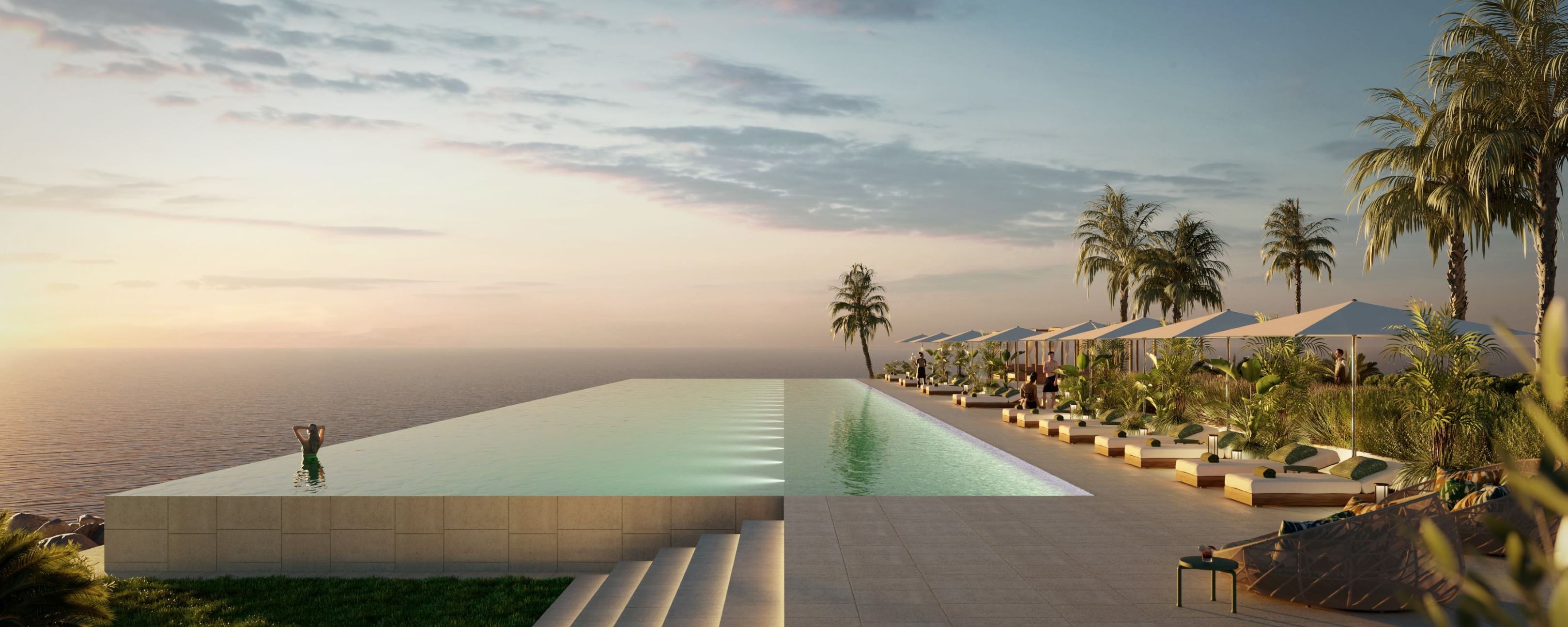 Bulgari Lighthouse where land meets sky over the Arabian Gulf