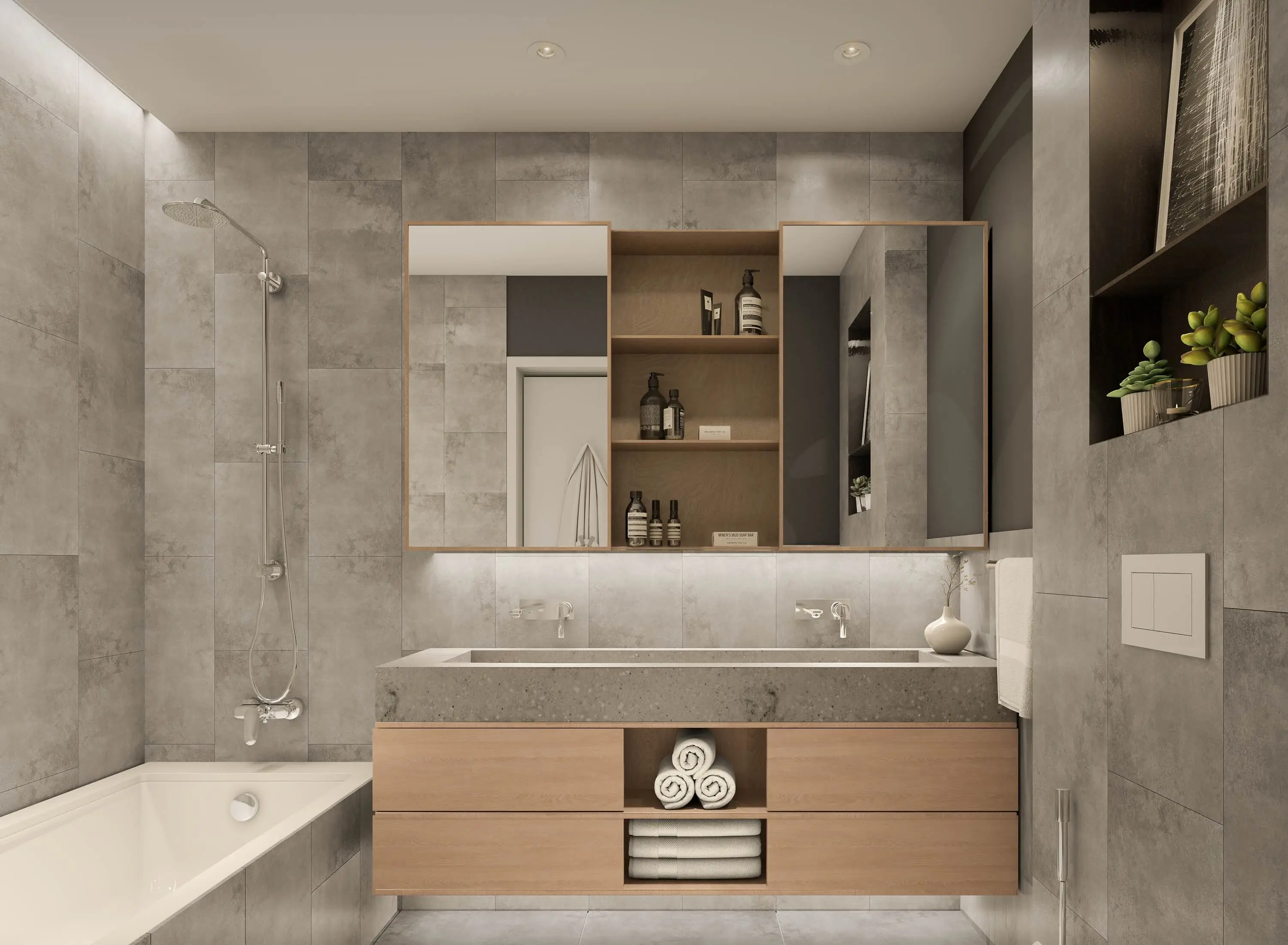 Lime Gardens furnished apartment bathroom finishes