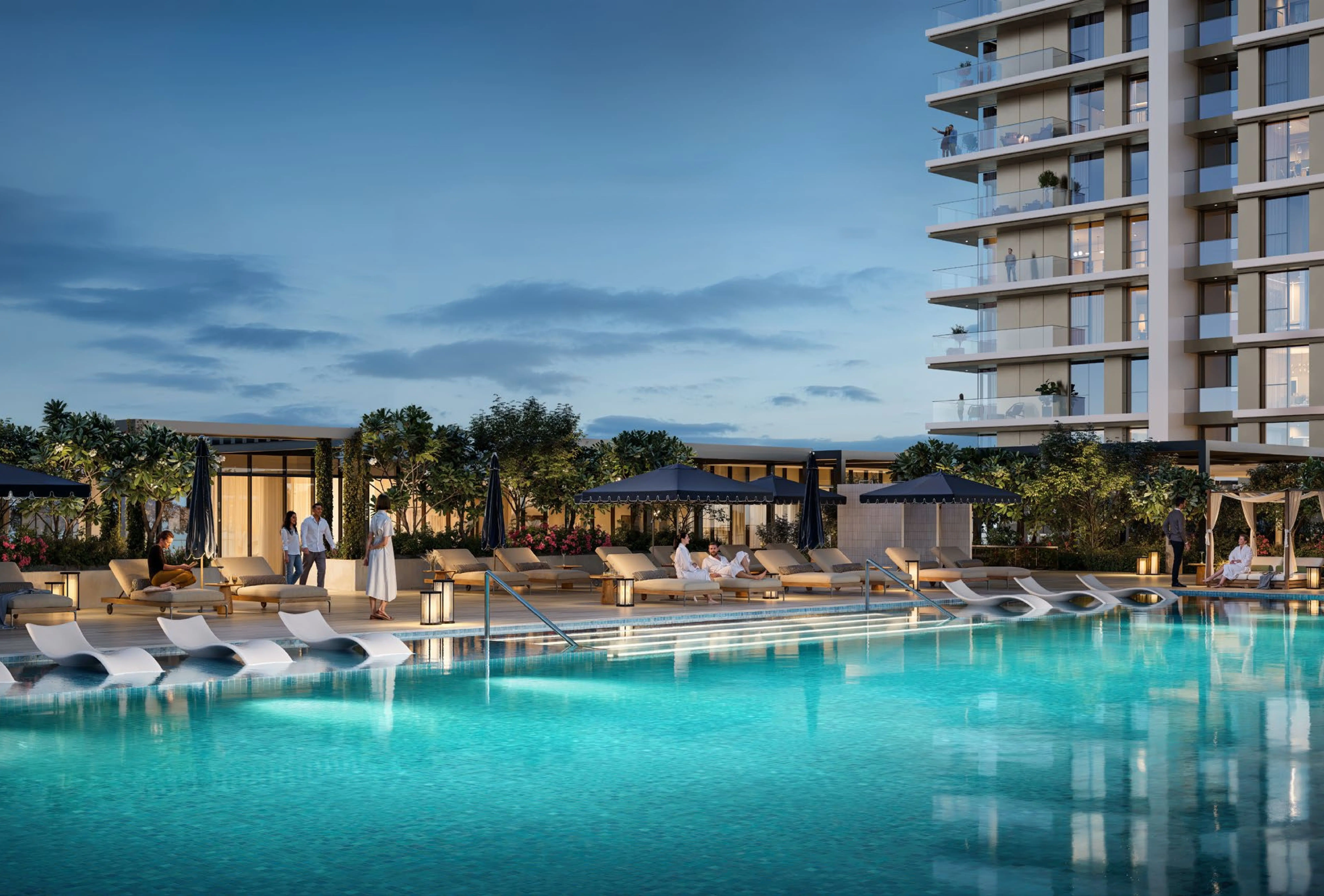 Lyvia by Palace arrival and contemporary tower architecture