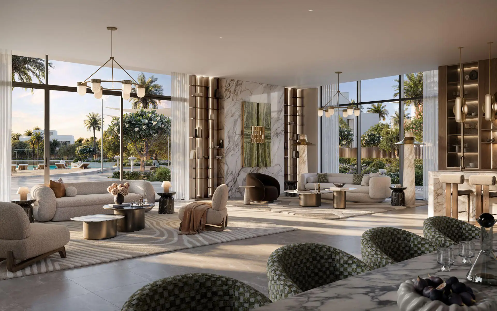 Marèva 2 bedroom suite overlooking The Oasis