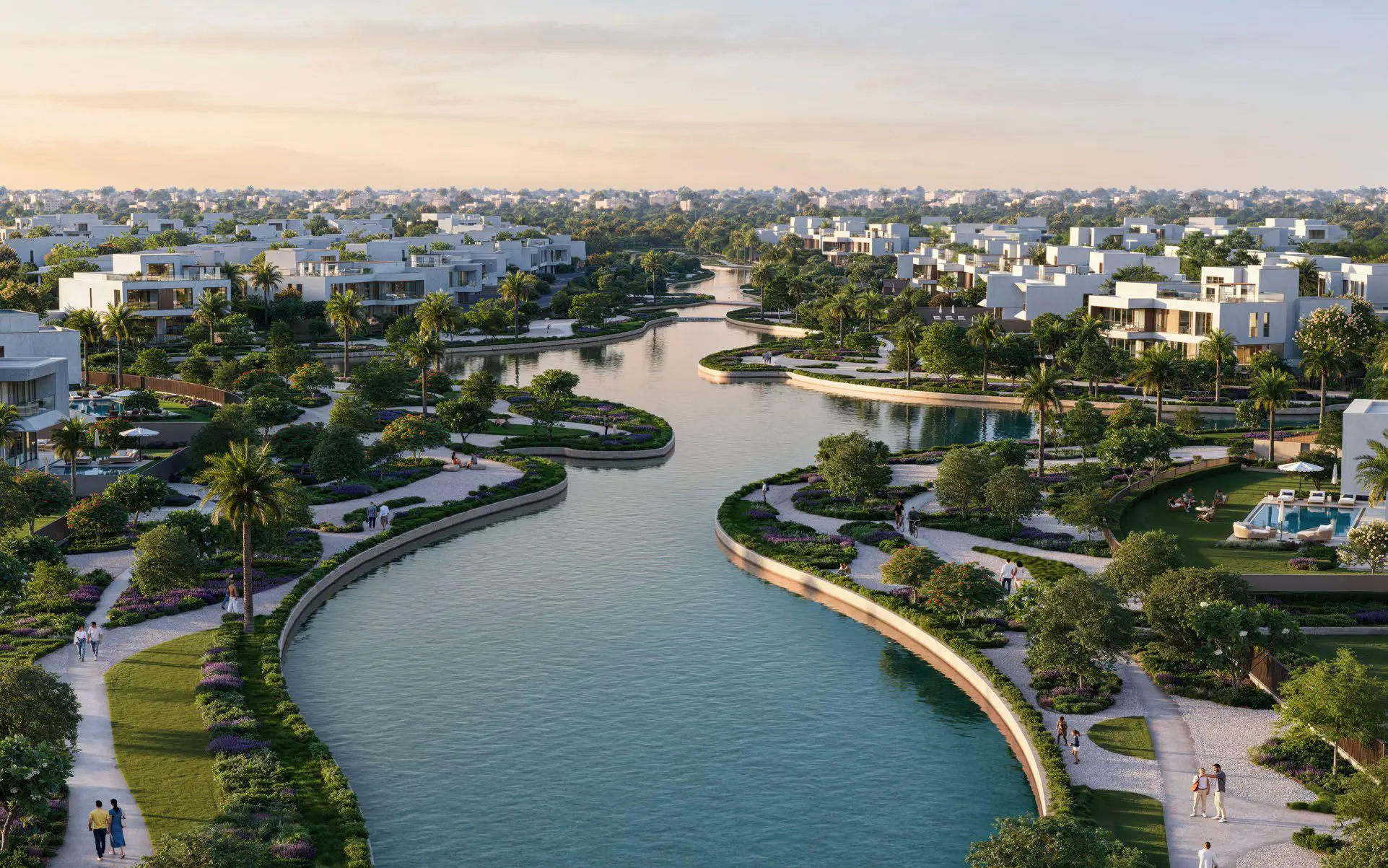 Marèva 2 landscaped waterfront promenade