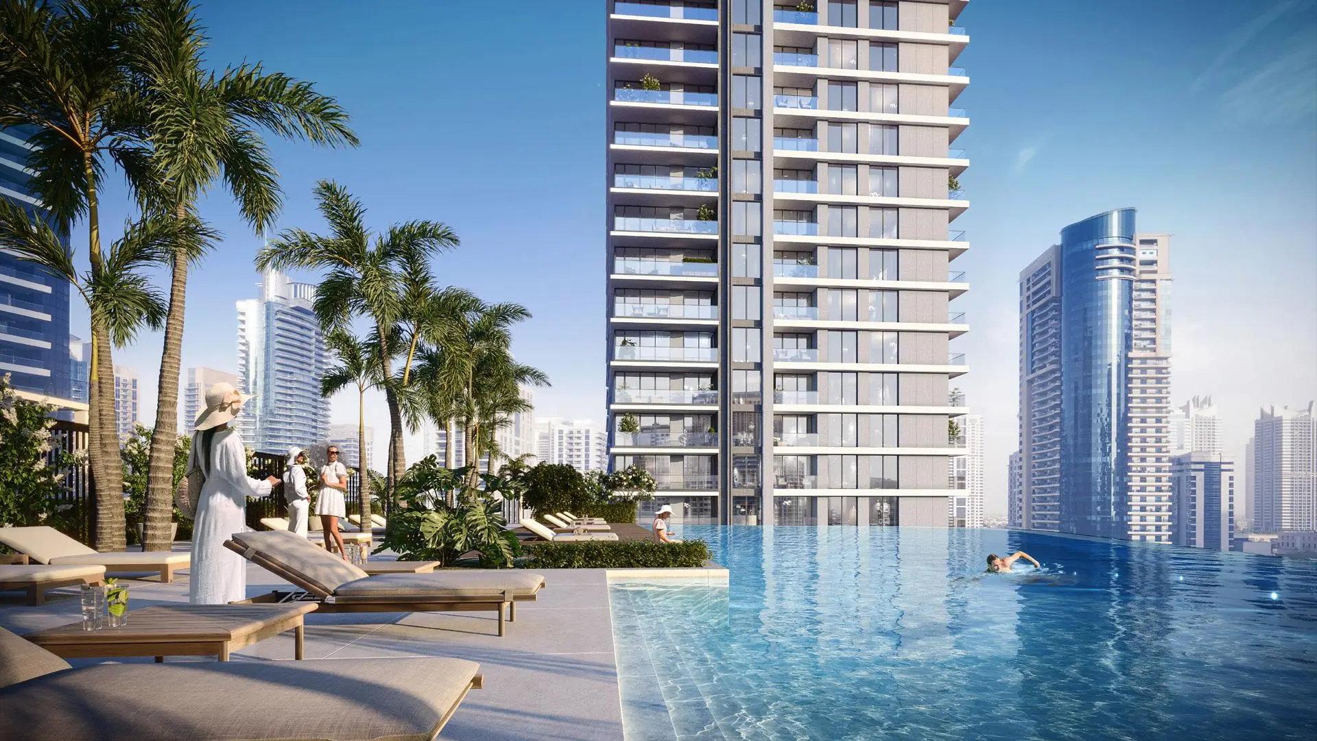 Marina Shores apartment living room with panoramic marina views