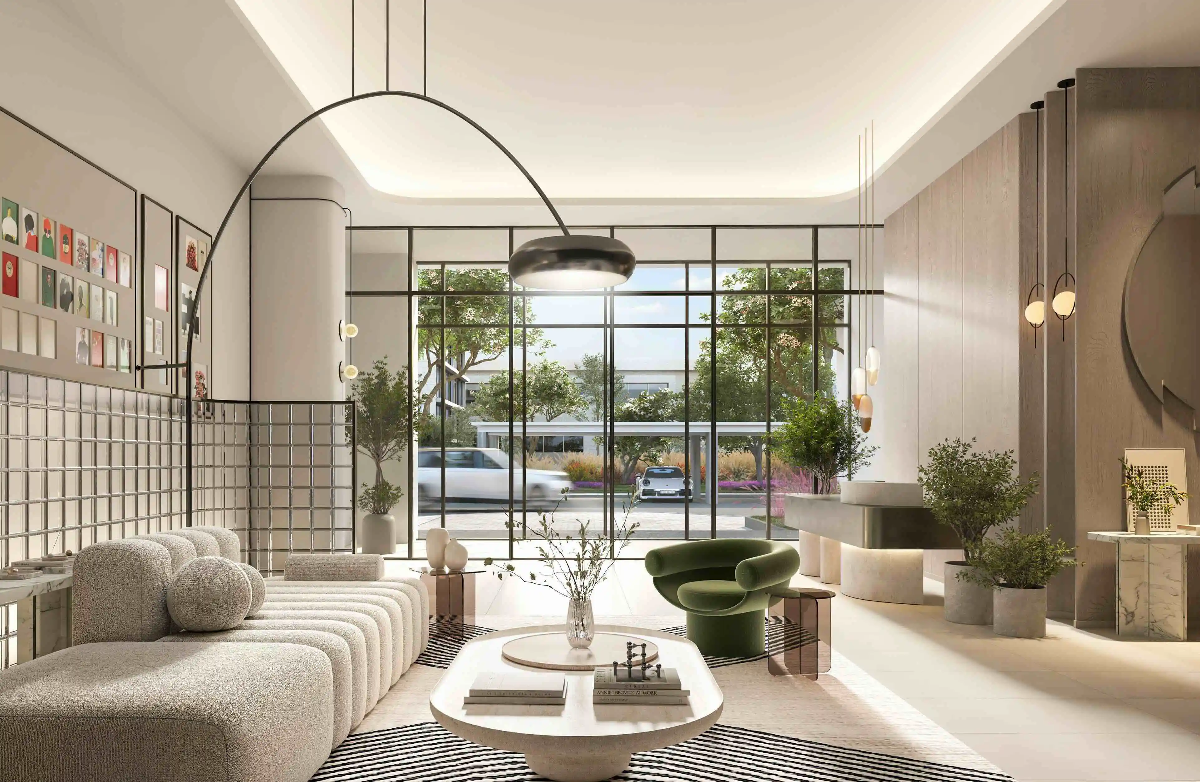 Ocean Cove contemporary resident lobby
