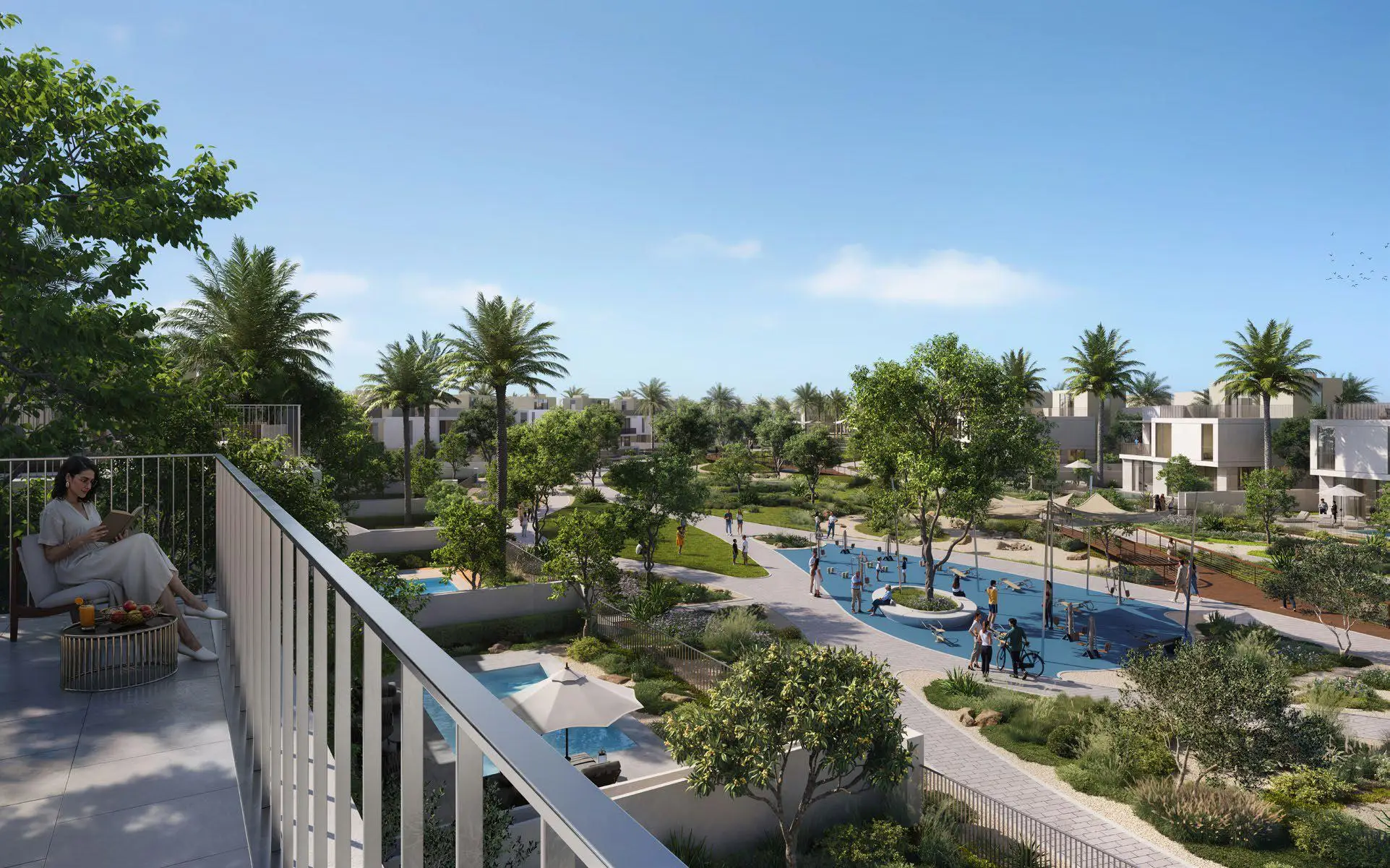 Outdoor wellness and wellness setting at Ovelle