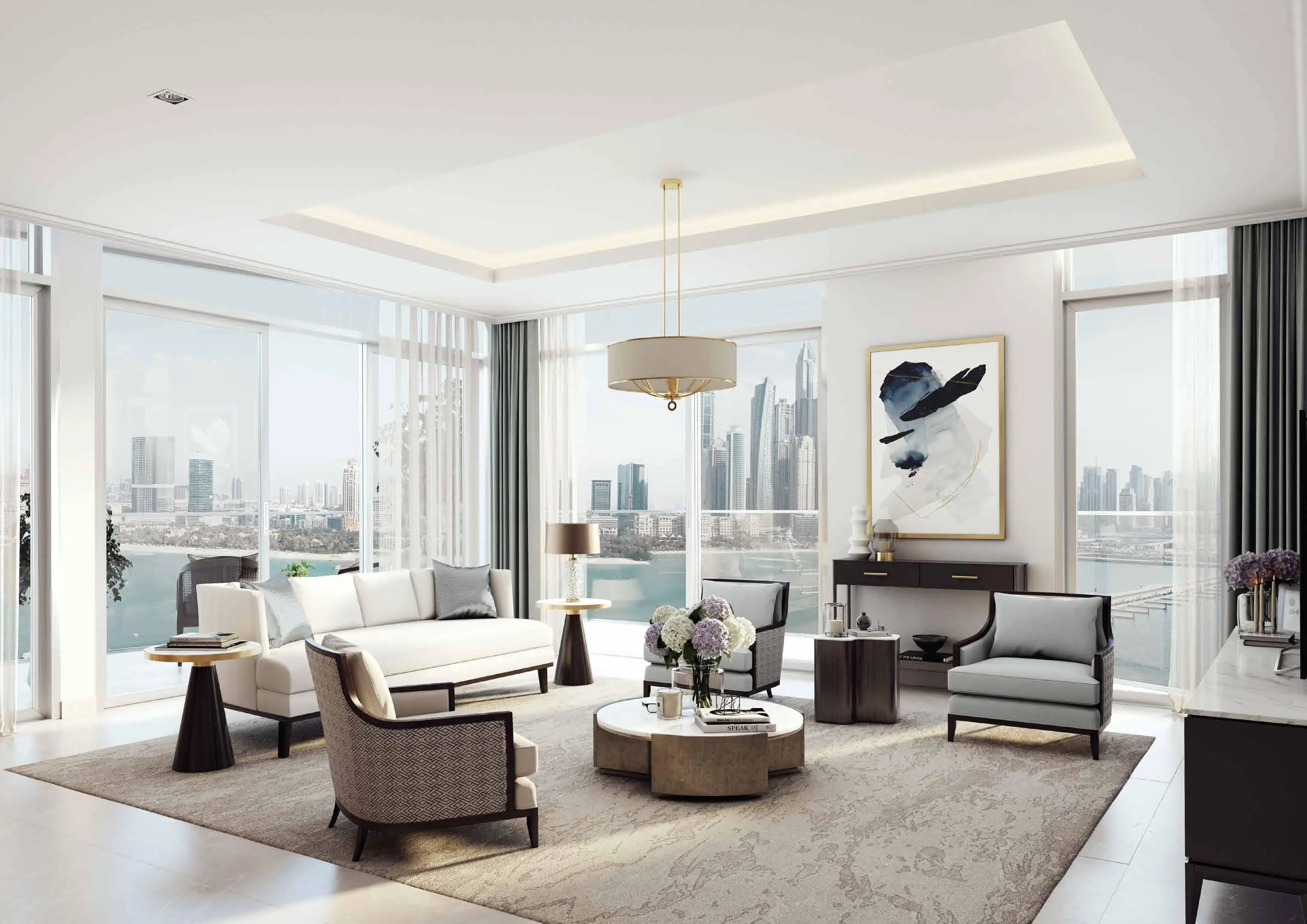 Palace Beach Residences private beach and Arabian Gulf setting