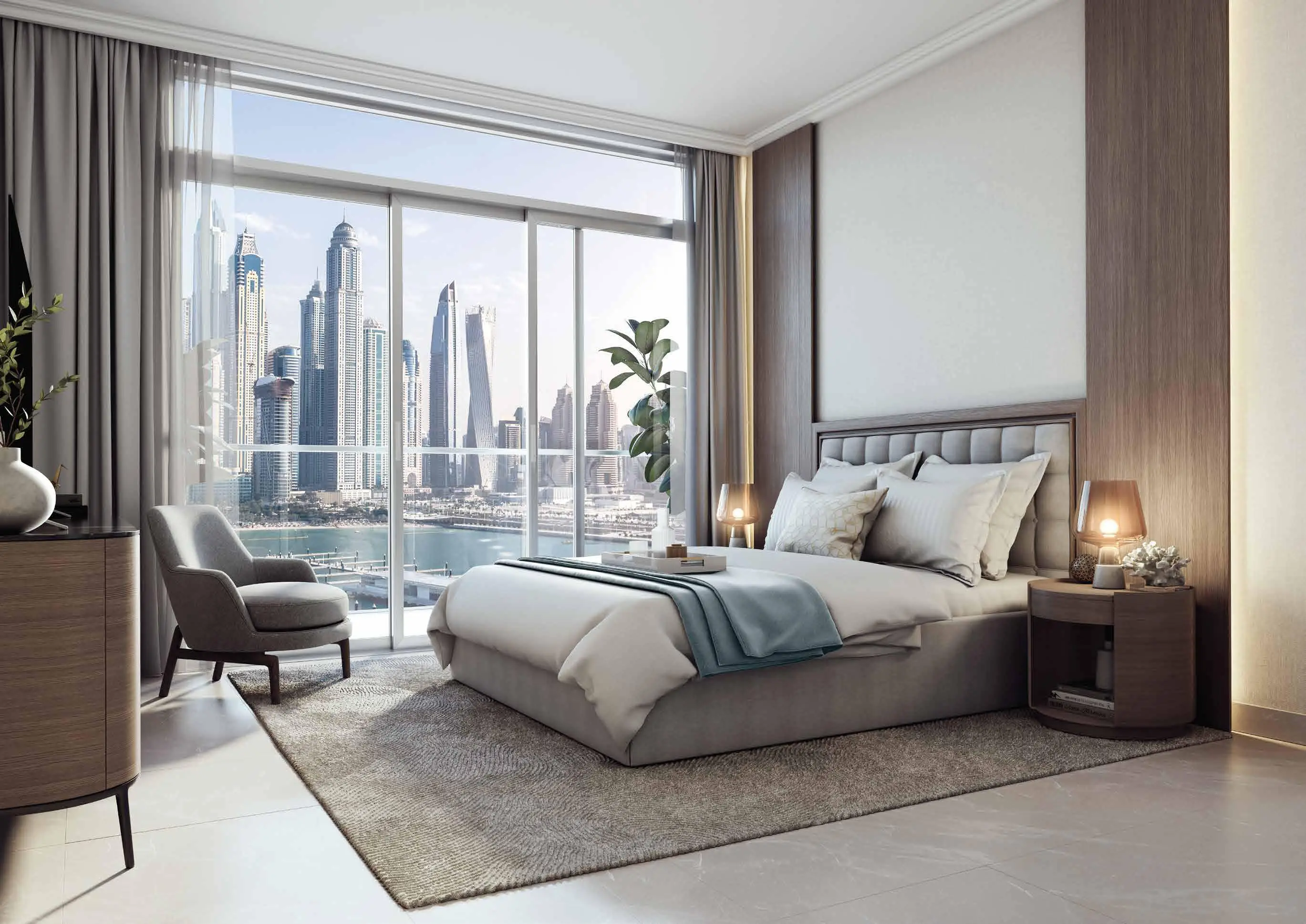 Palace Beach Residences Art Deco inspired beachfront arrival