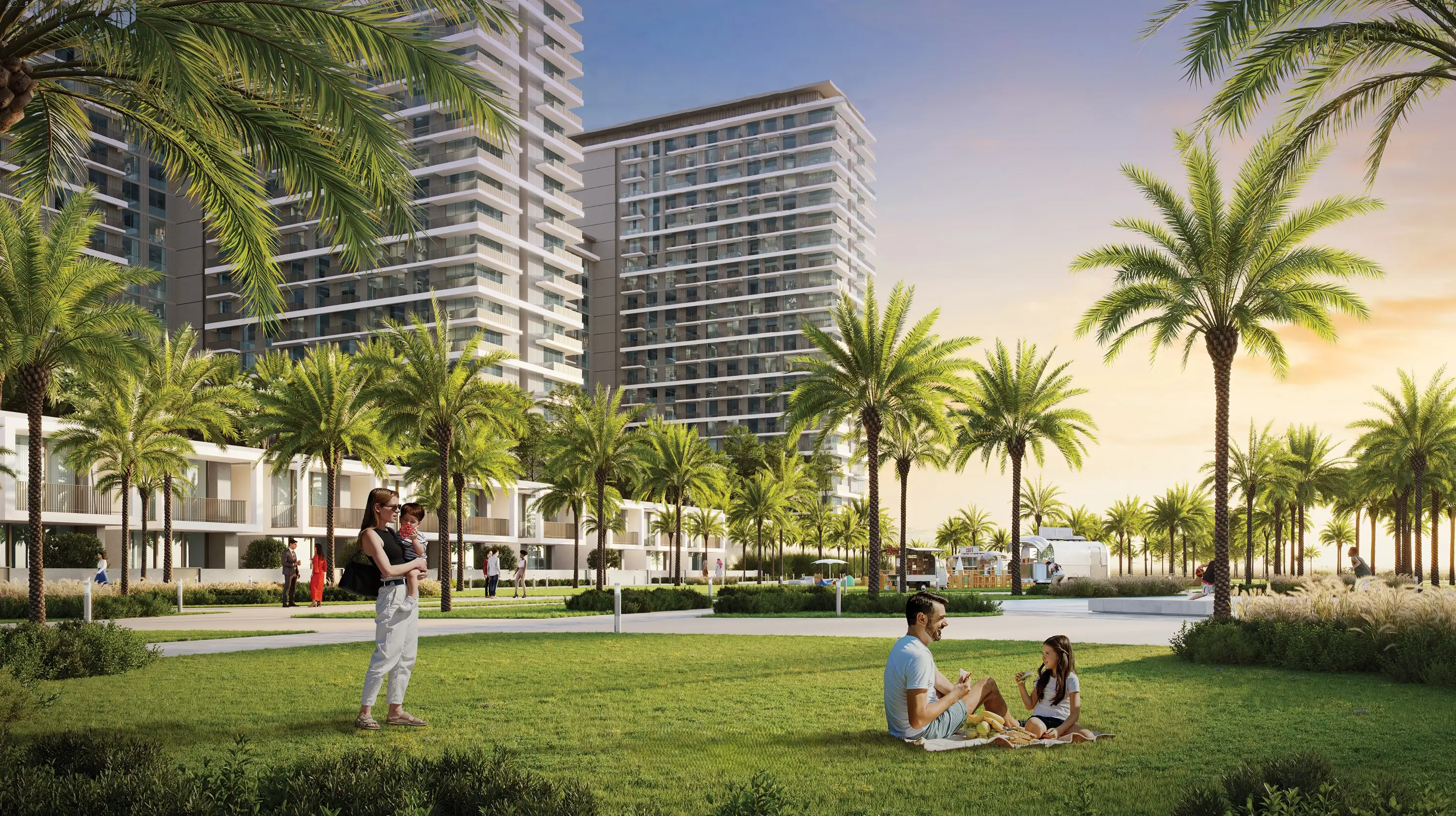Palace Residences rooftop terrace and relaxation space