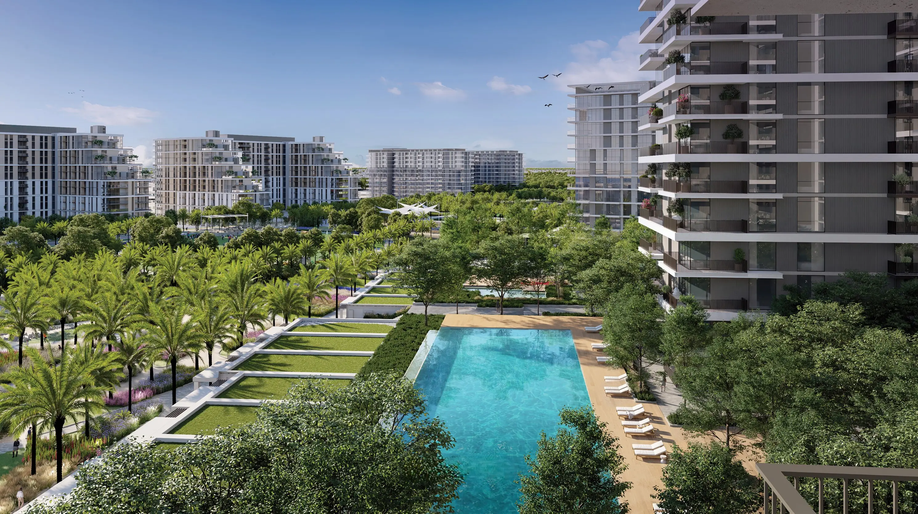 Palace Residences resident lounge and social space
