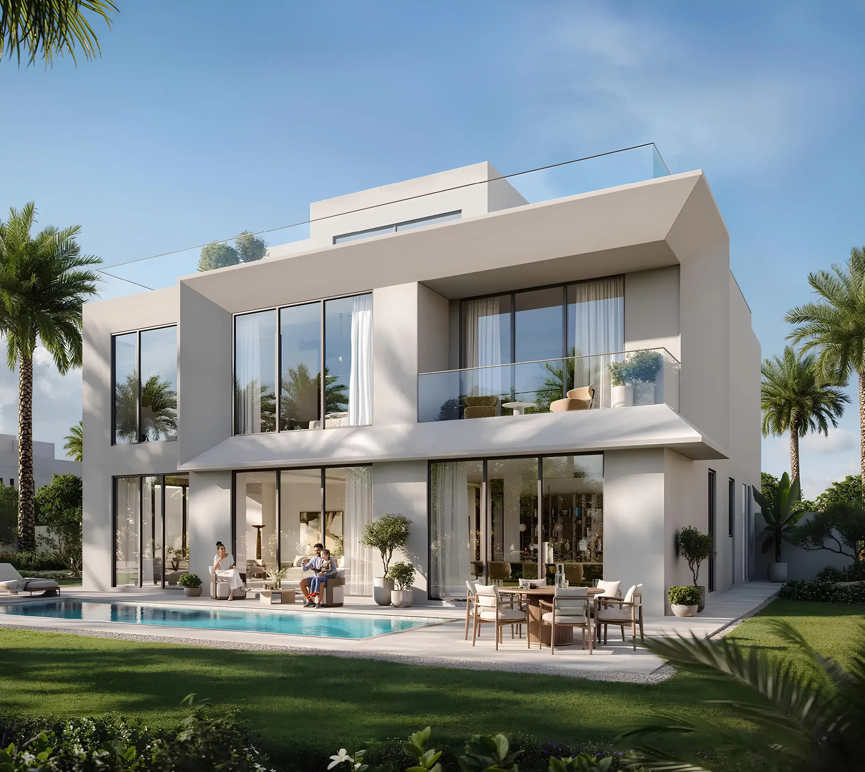 Palace Villas Ostra five-bedroom villa with terrace and pool