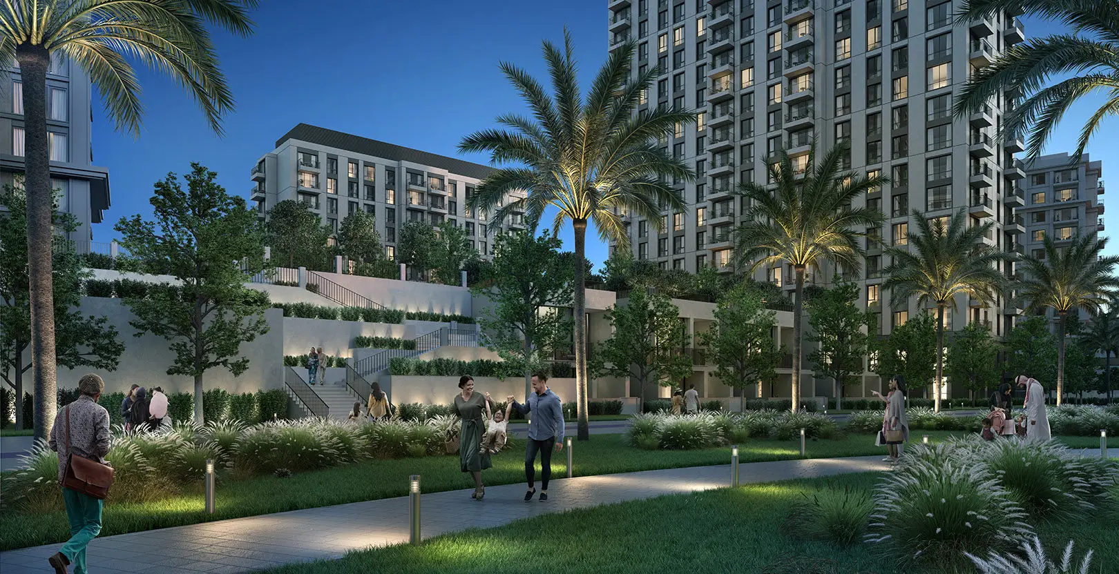 Park Horizon swimming pool and landscaped podium