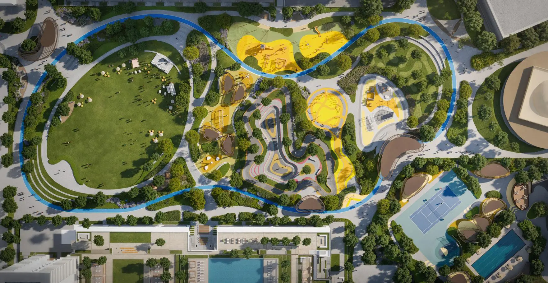 Hillside Park recreation masterplan beside Parkwood