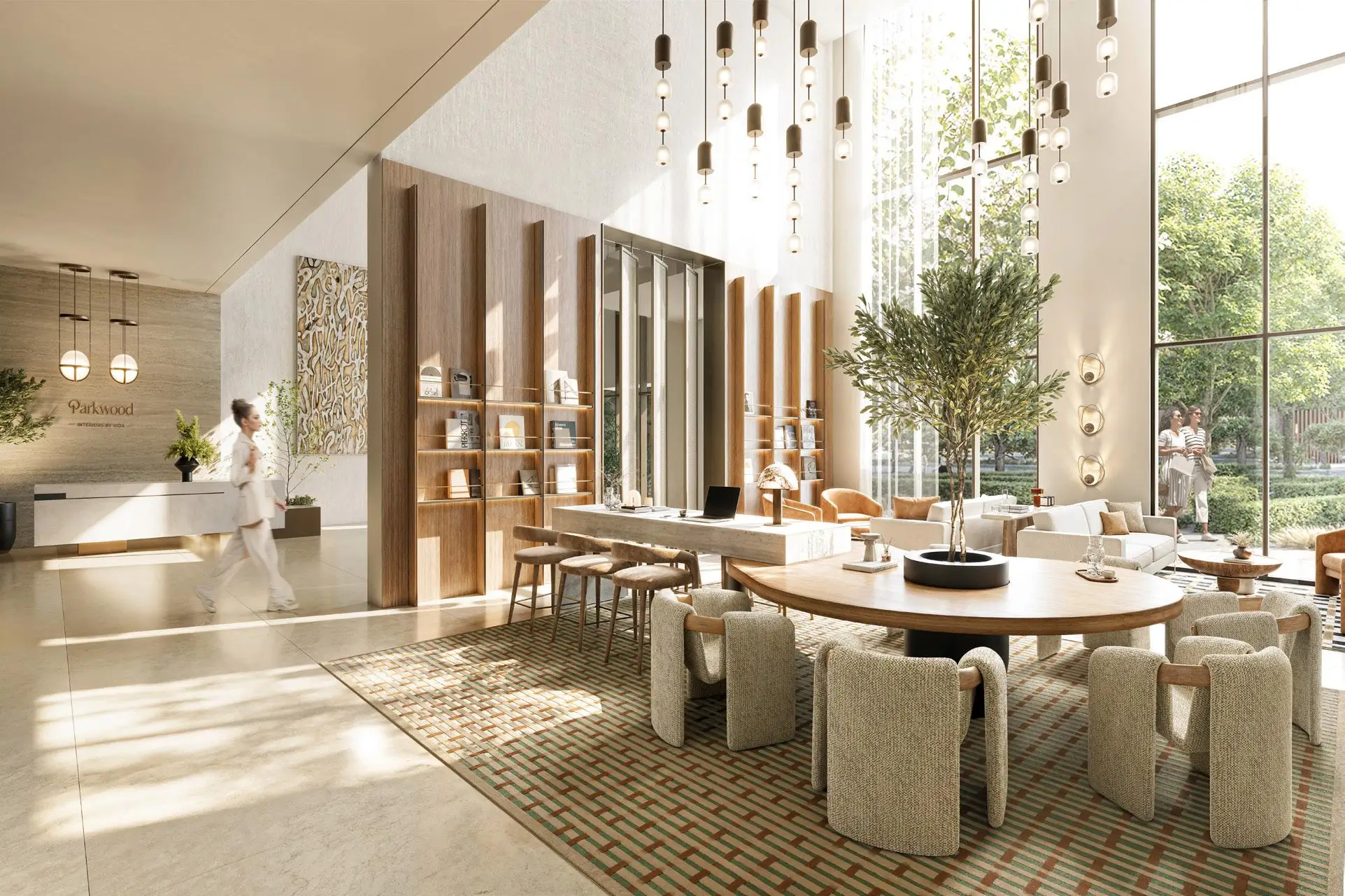 Parkwood residential lobby by Interiors by Vida