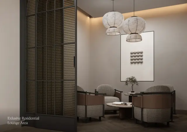 Exclusive Residential Lounge Area at The Residences at Sheraton Al Marjan Island Resort